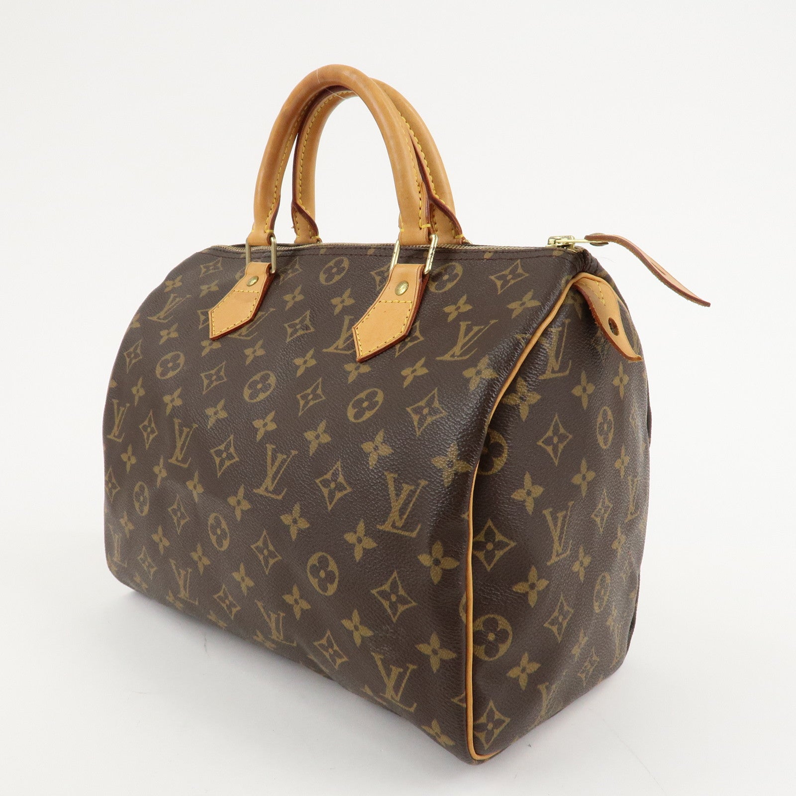 Louis Vuitton Monogram Speedy 30 Hand Bag Boston Bag M41526 Used