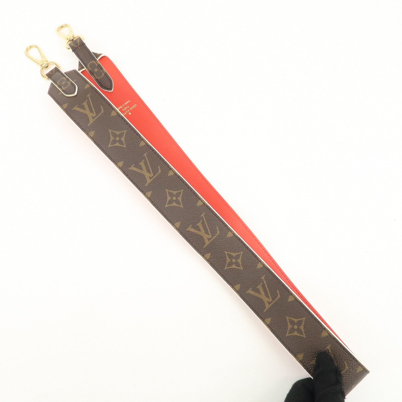 Louis Vuitton Monogram Canvas Shoulder Strap Rouge J02287 Used