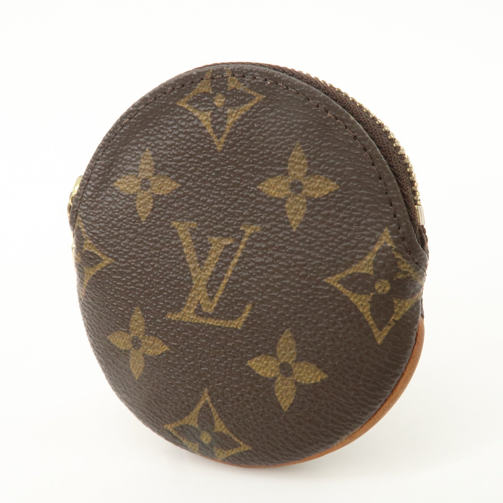 Louis Vuitton Monogram Porte Monnaie Rond Coin Case M61926 Used