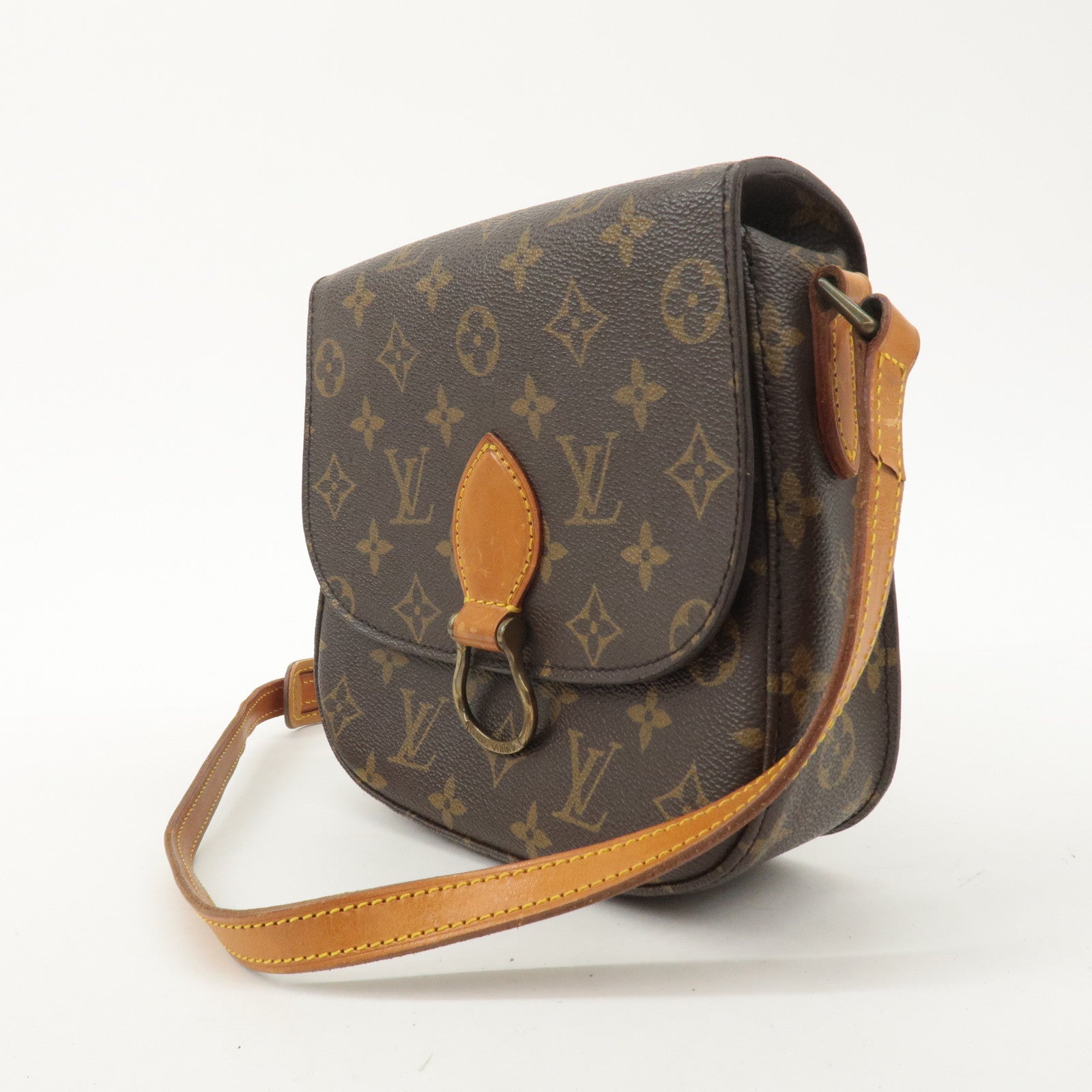 Louis Vuitton Monogram Saint Cloud MM Shoulder Bag Brown M51243