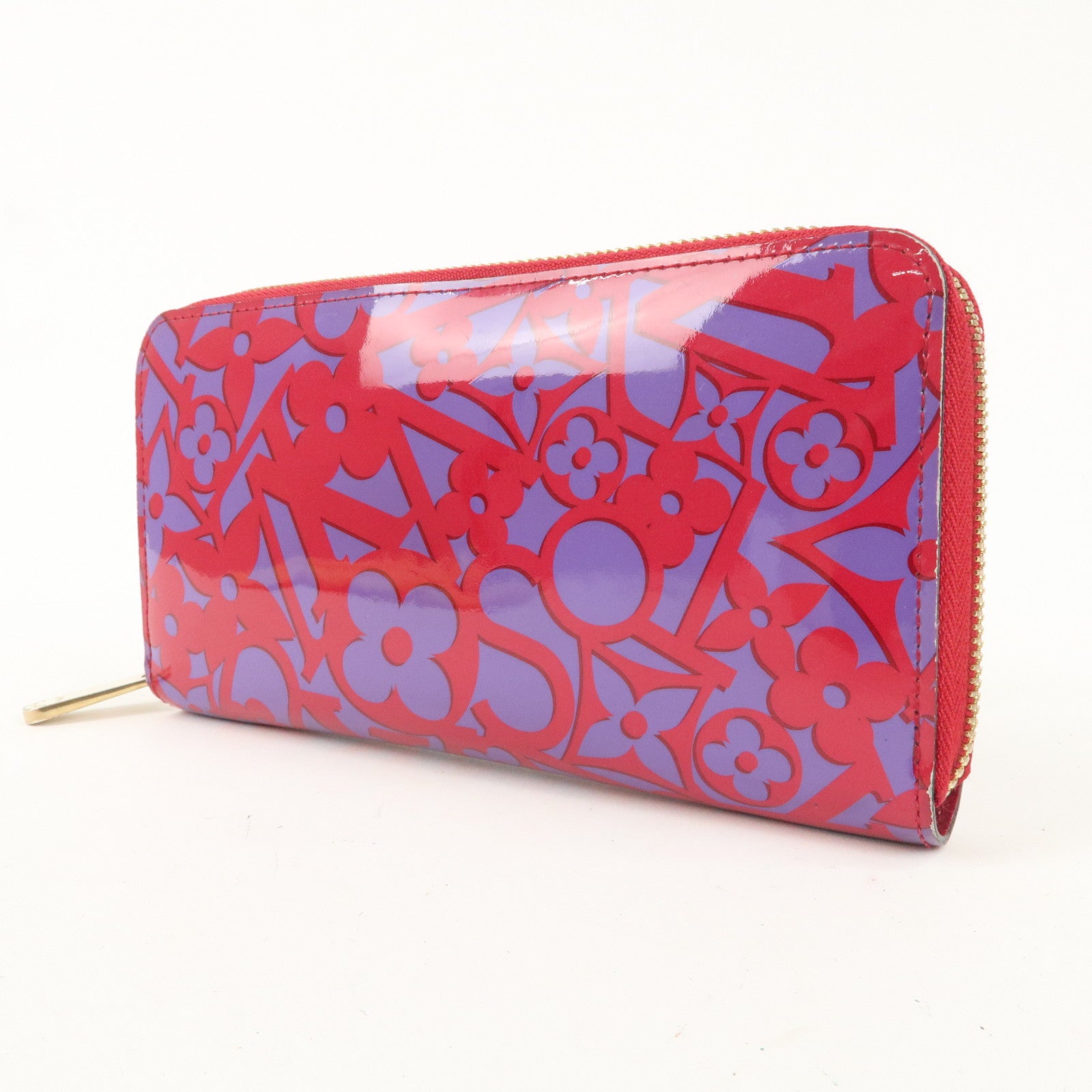 Louis Vuitton Monogram Vernis Sweet Zippy Wallet RoseIndien M90123