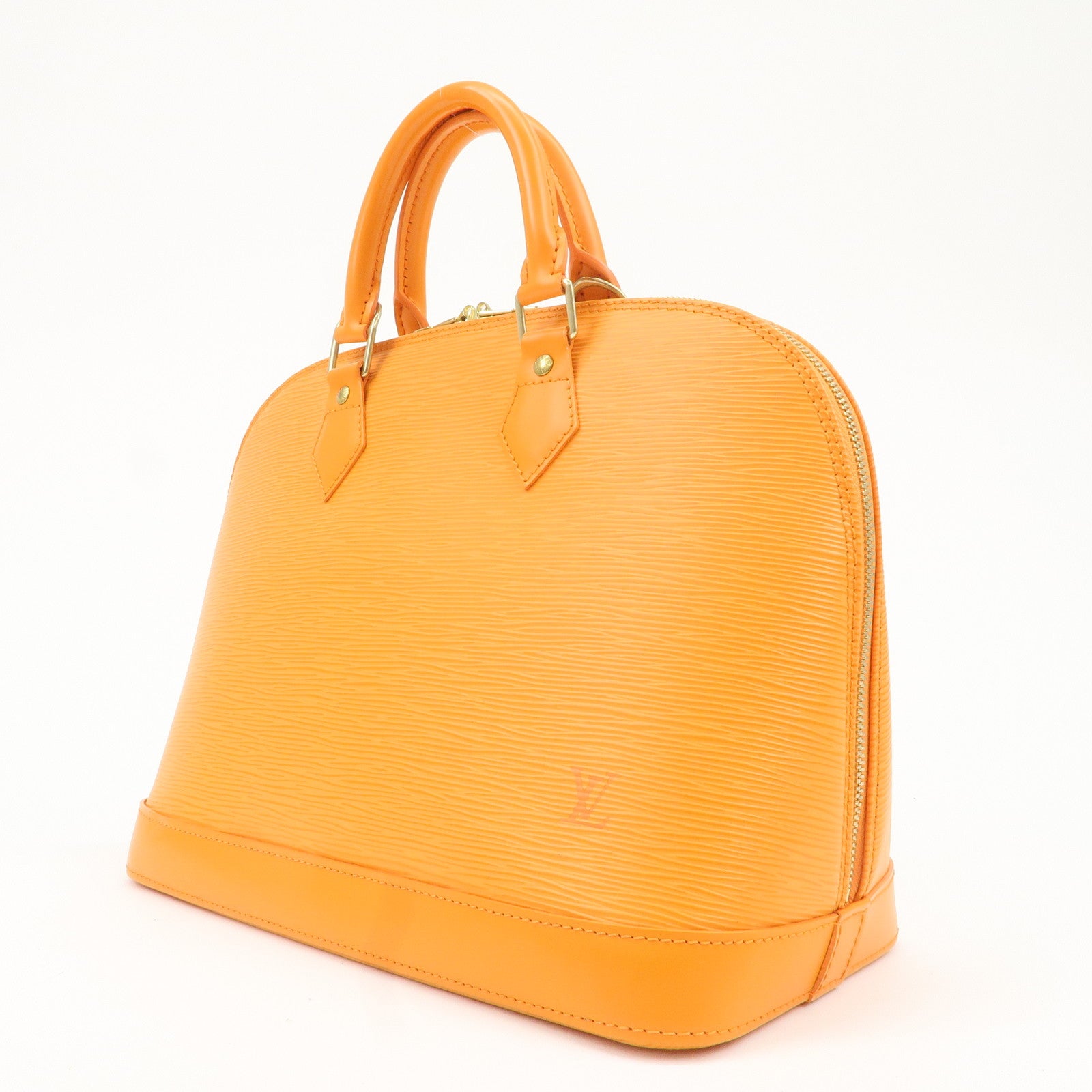 Louis Vuitton Epi Alma PM Hand Bag Pimont Orange M40623 Used