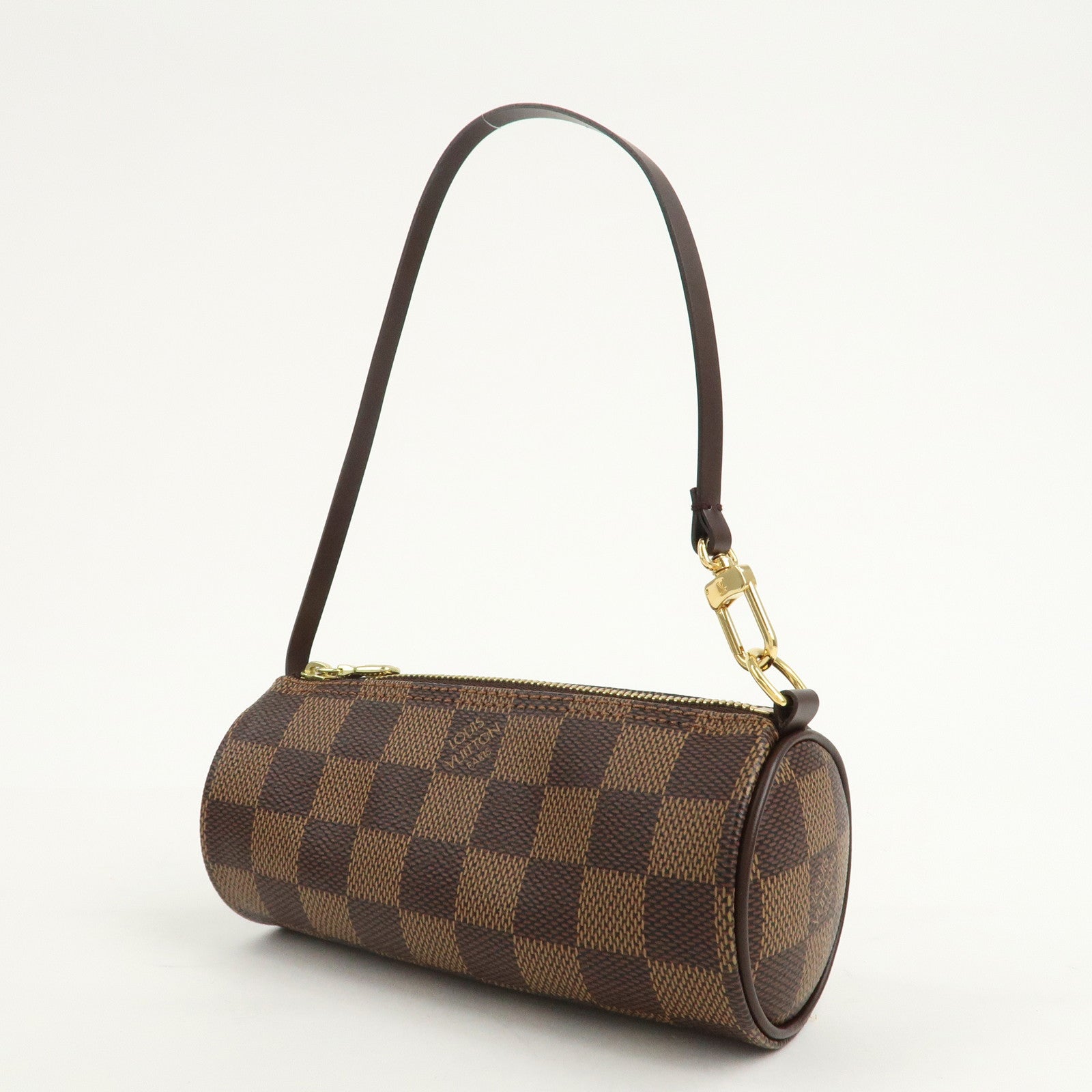 Louis Vuitton Damier Ebene Mini Pouch for Papillon Bag Brown Used