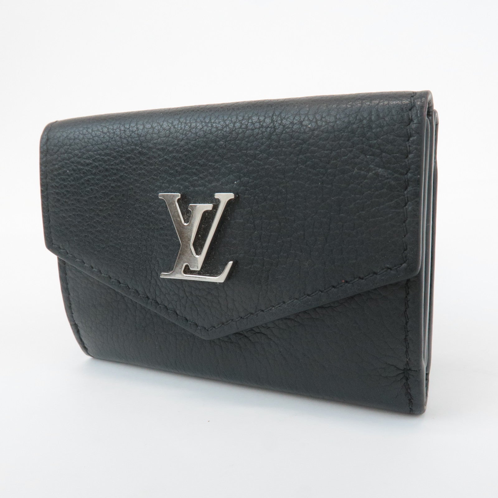 Louis Vuitton Lock Me Portefeuille Lock Mini Wallet Noir M63921