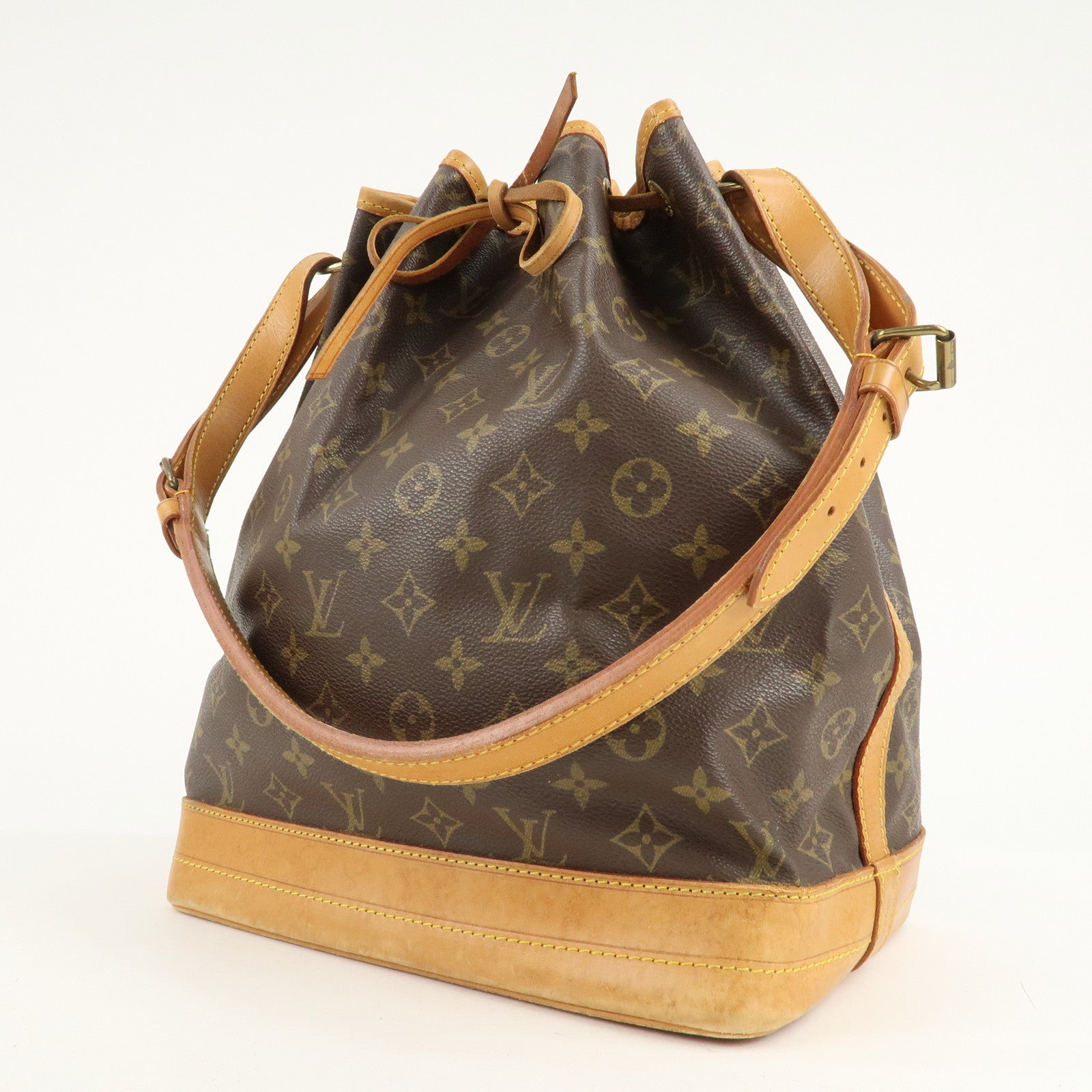 Louis Vuitton Monogram Noe Shoulder Bag Hand Bag Brown M42224 Used