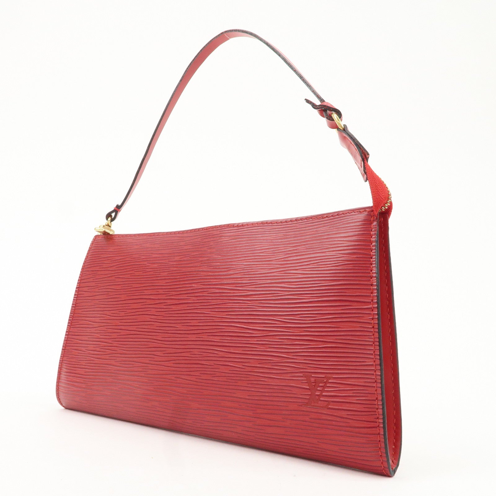 Louis Vuitton Epi Pochette Accessoire Hand Bag Red M40776