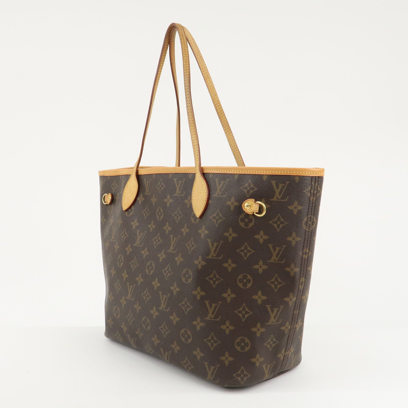 Louis Vuitton Monogram Neverfull MM Tote Bag Brown M40156 Used