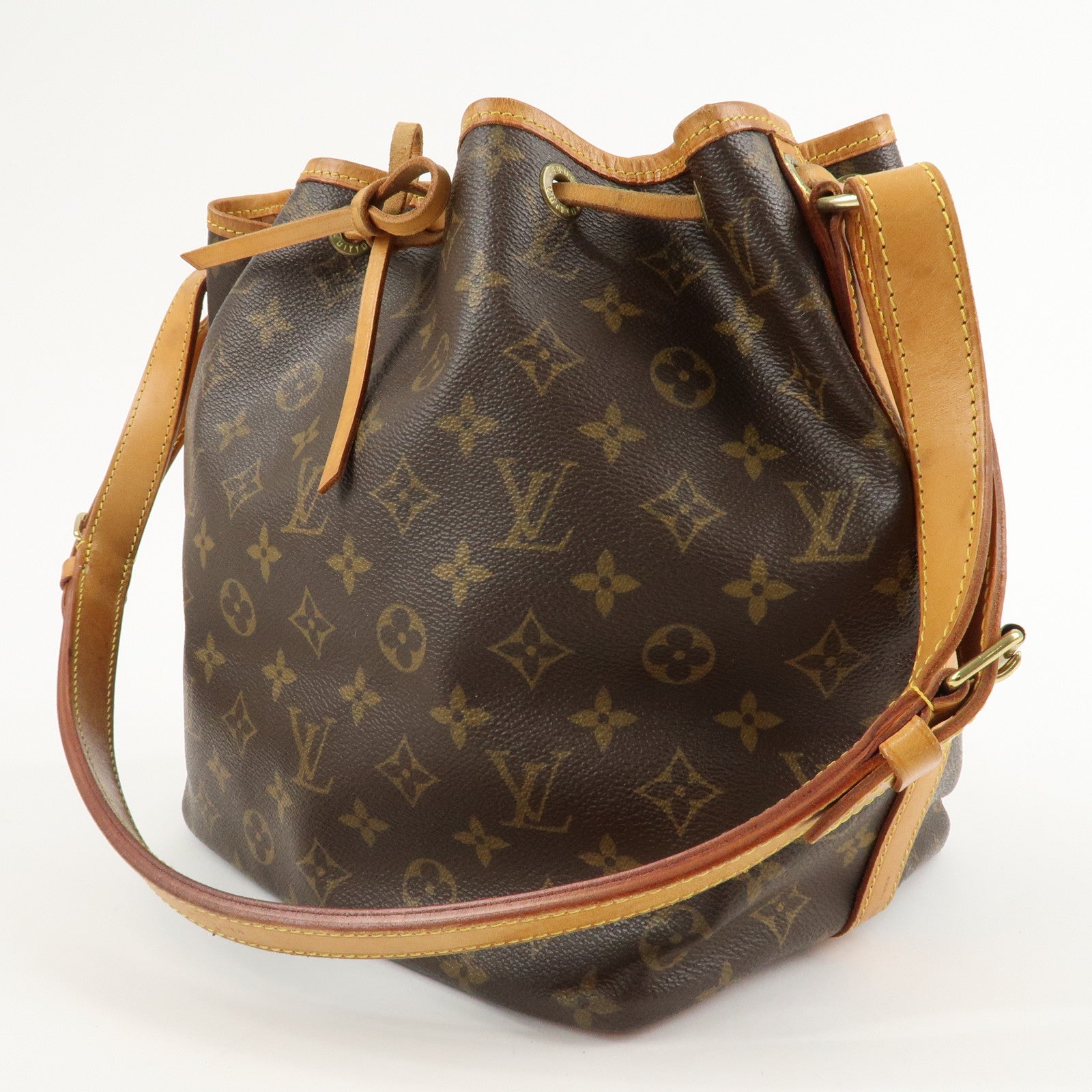 Louis Vuitton Monogram Petit Noe Shoulder Bag Brown M42226 Used