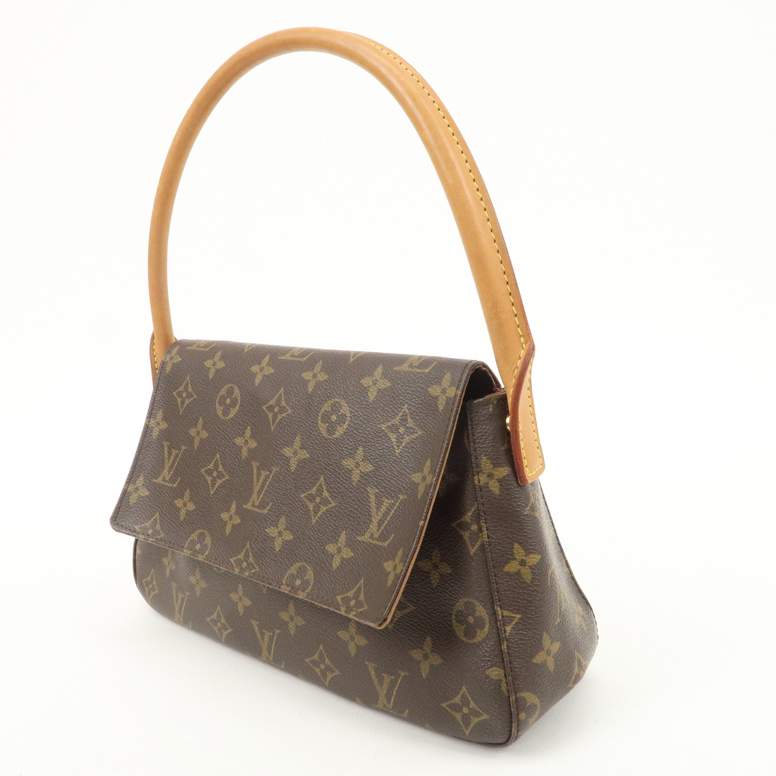 Louis Vuitton Monogram Mini Looping Shoulder Bag Hand Bag M51147 Used