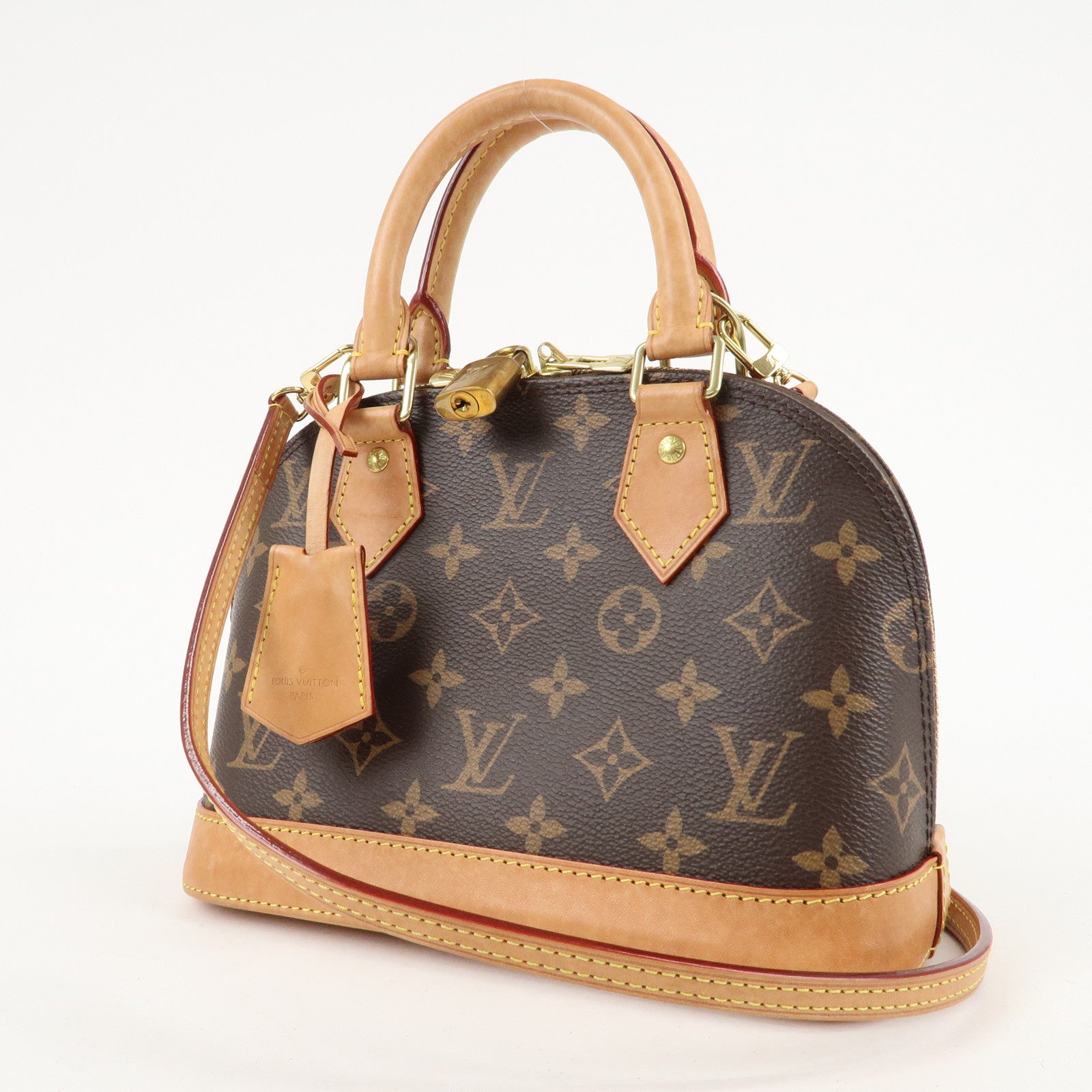 Louis Vuitton Monogram Alma BB 2 Way Hand Bag M53152 Used