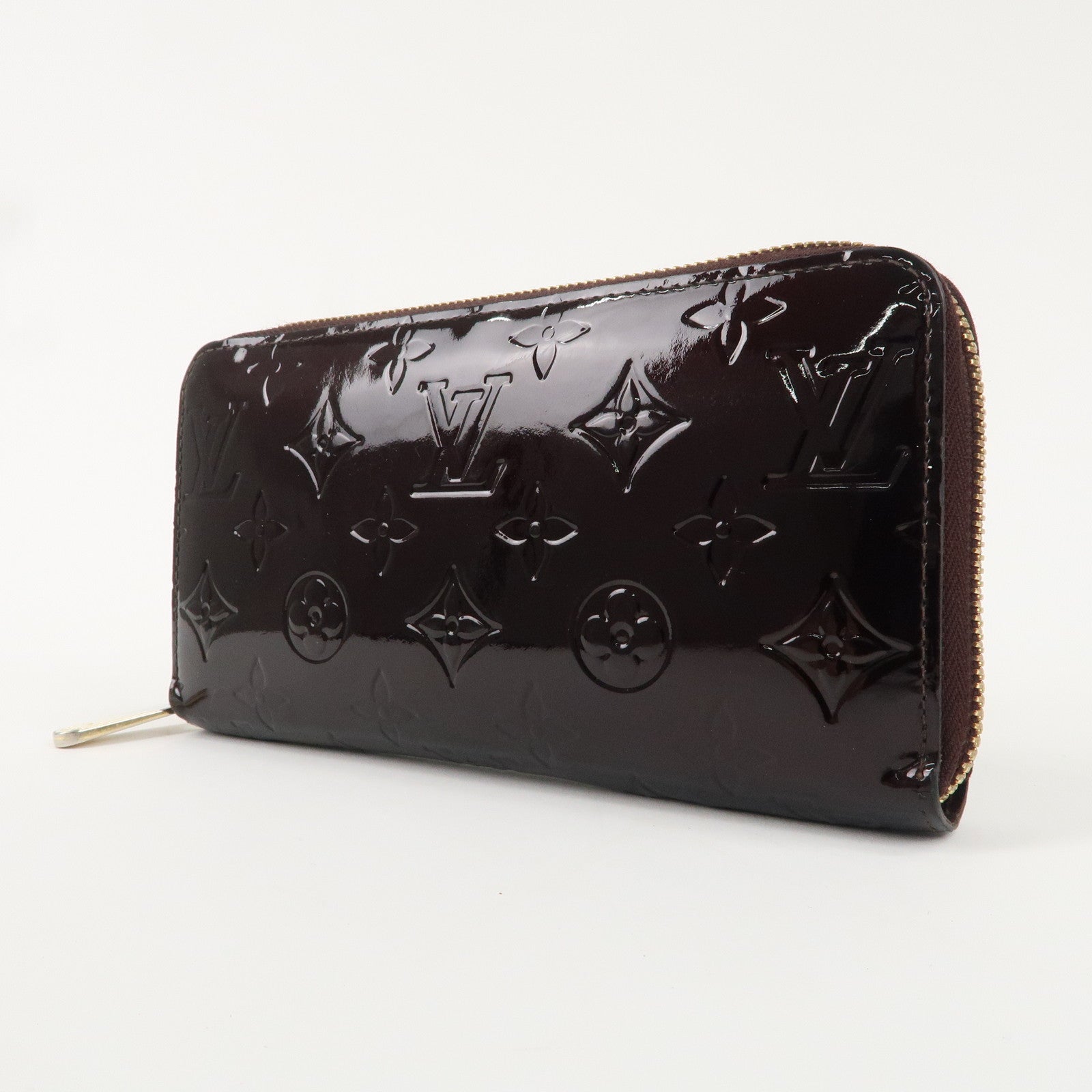 Louis Vuitton Monogram Vernis Zippy Long Wallet Amarante M90416