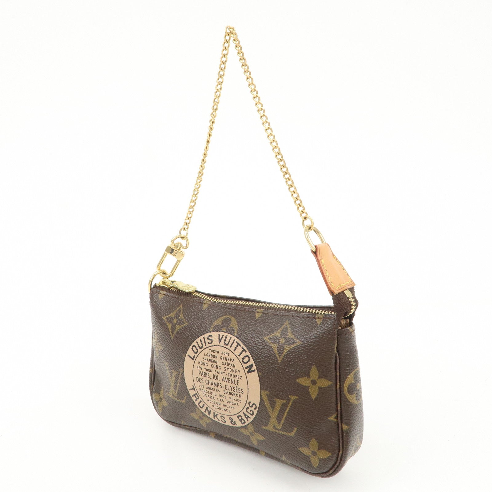 Louis Vuitton Monogram T&B Mini Pochette Accessoires Pouch M60153 Used