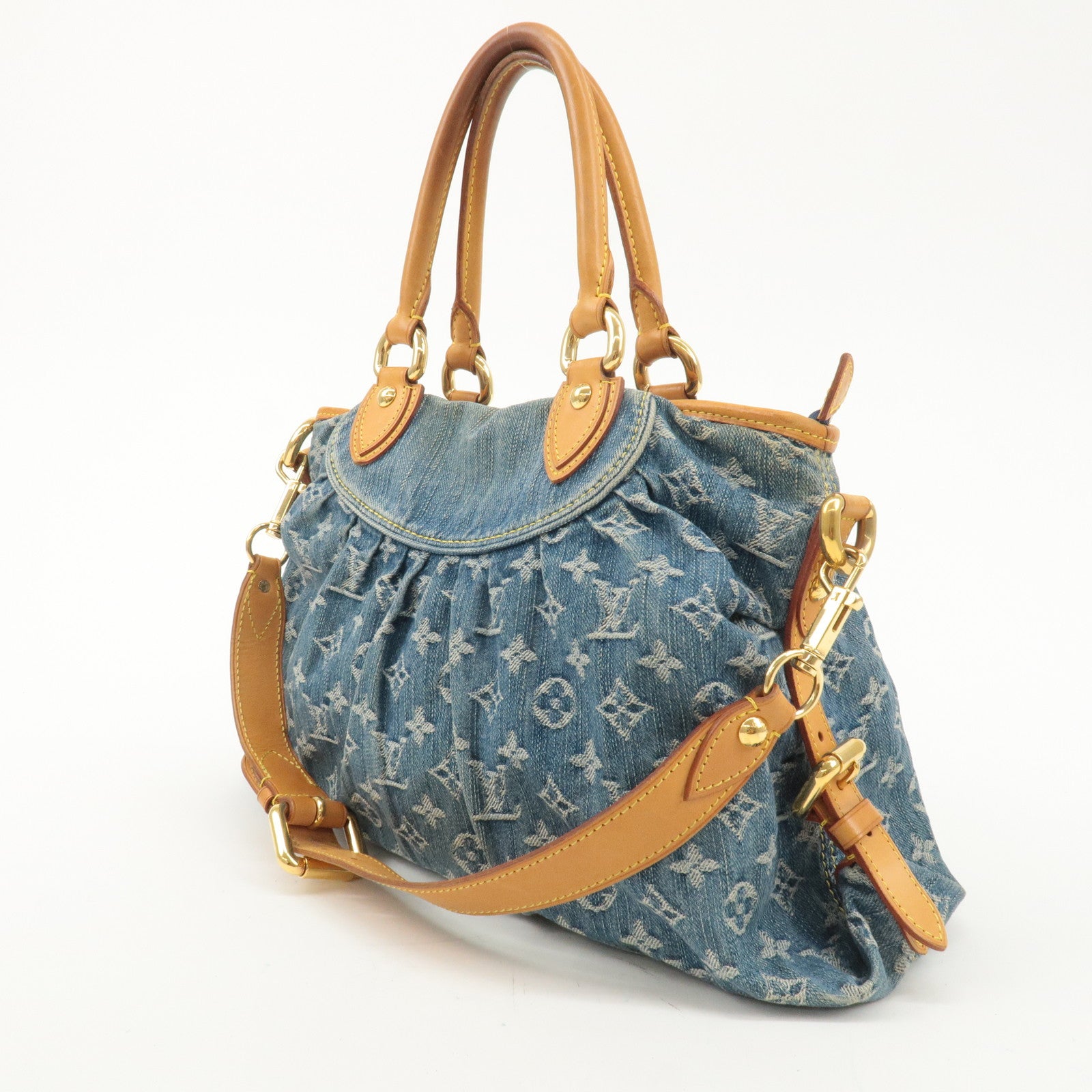 Louis Vuitton Monogram Denim Neo Cabby MM 2Way Bag M95349