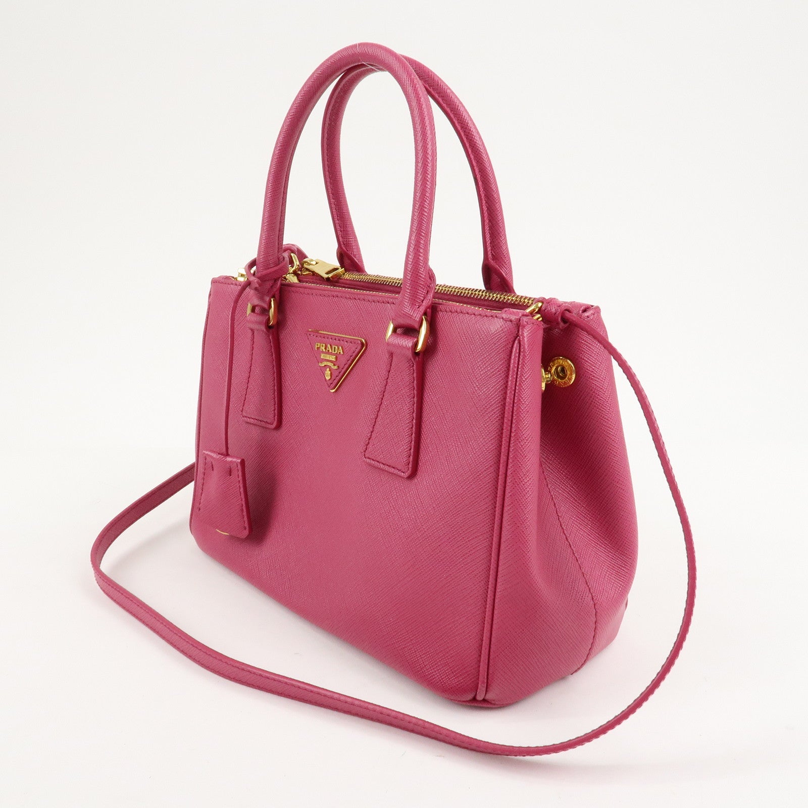 PRADA Saffiano Leather Galleria Small 2Way Bag Shoudler Bag 1BA863