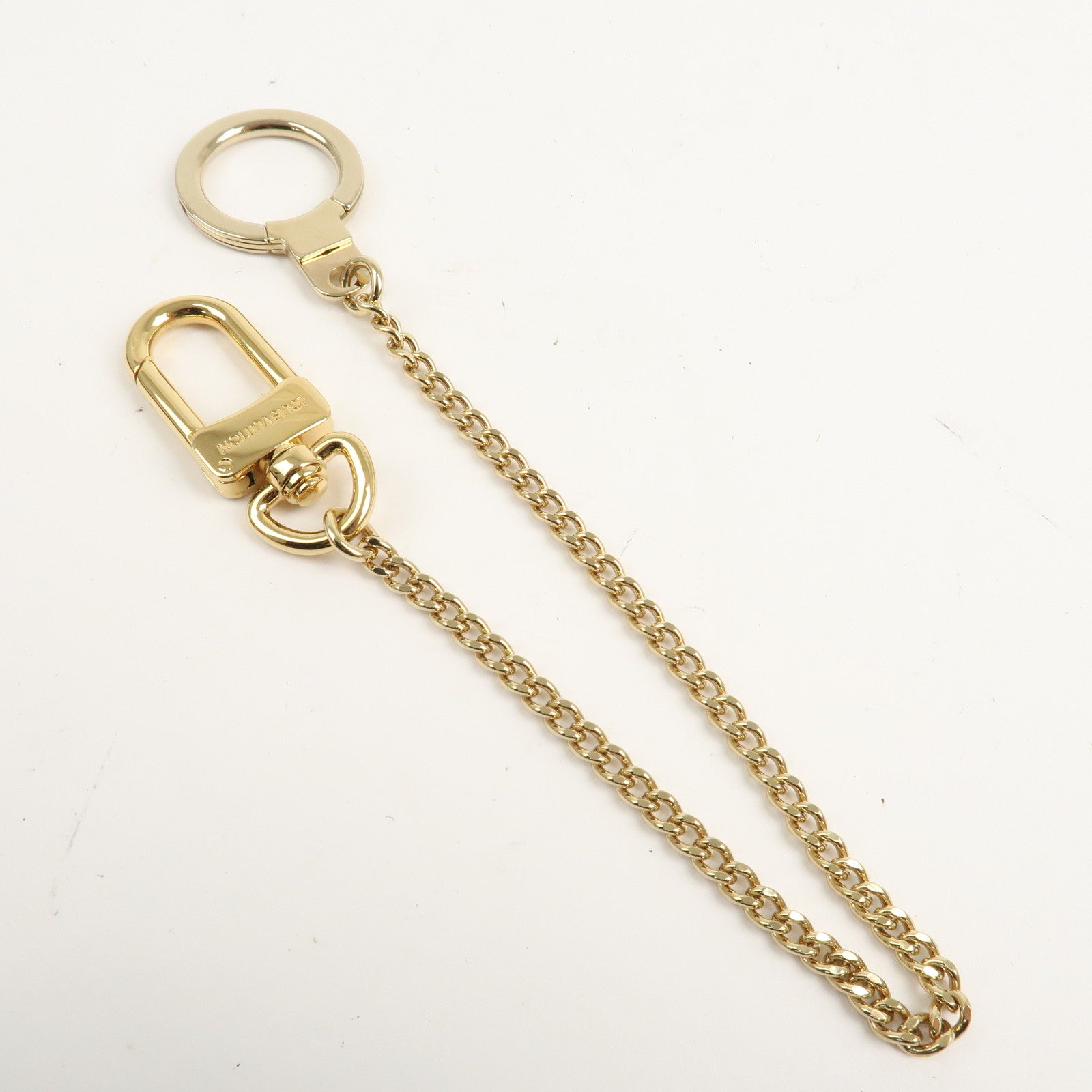 Louis Vuitton Chenne Ano Cles Key Chain Key Charm Gold M58021 Used