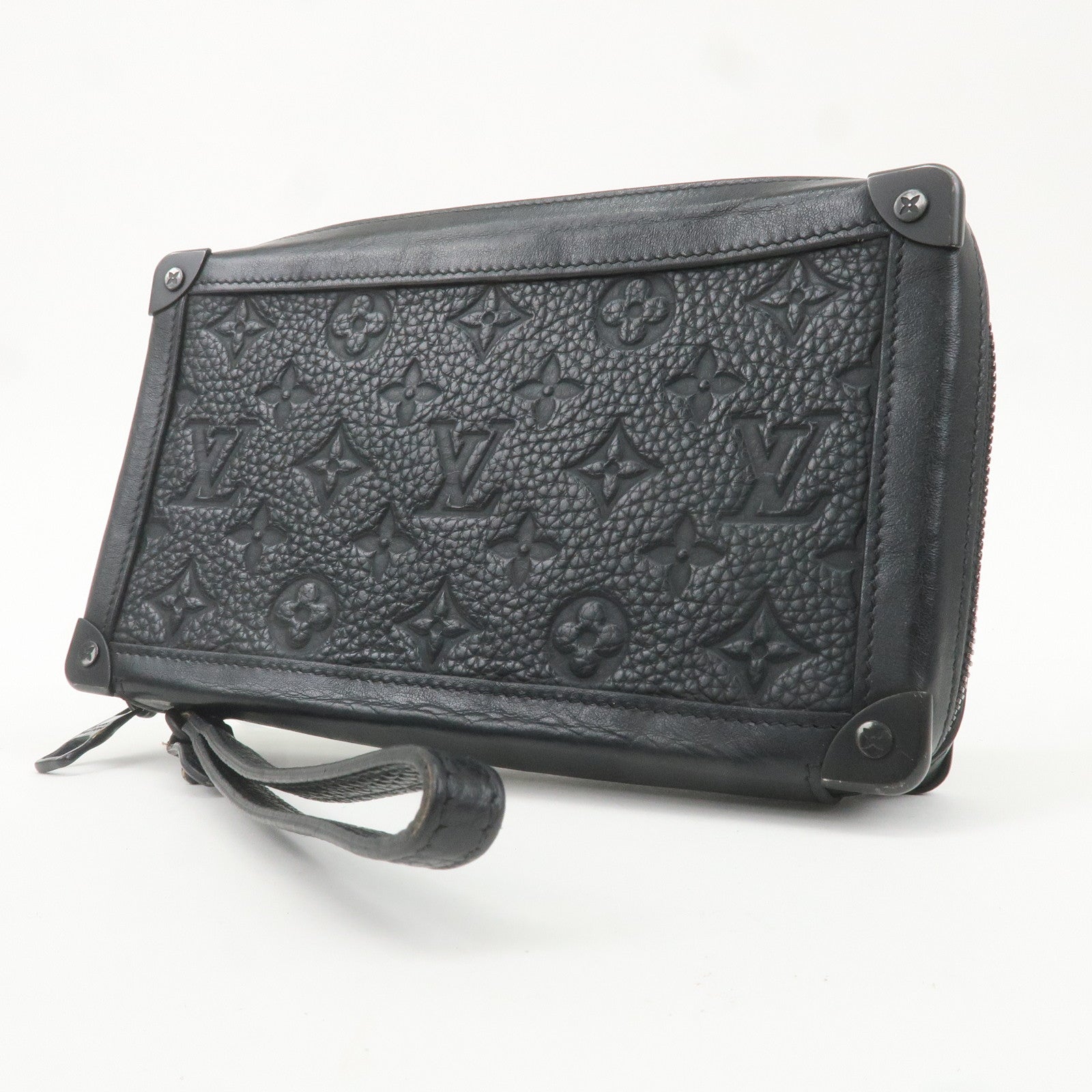 Louis Vuitton Monogram Soft Trunk Clutch Bag Noir M68986