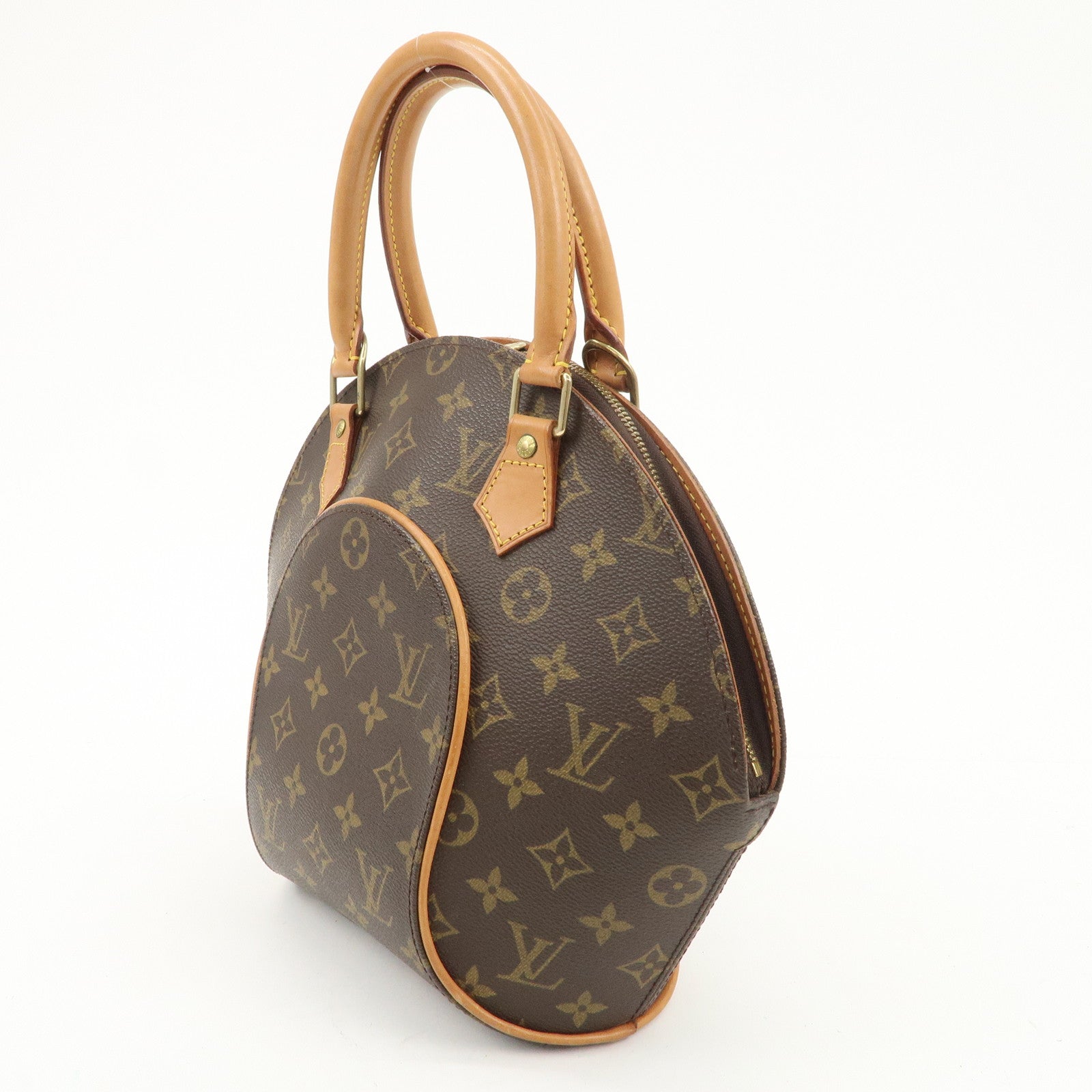 Louis Vuitton Monogram Ellipse PM Hand Bag Brown M51127 Used