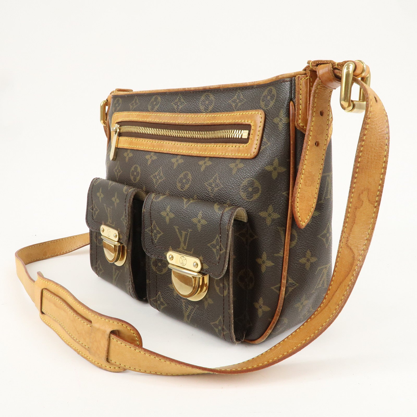 Louis Vuitton Monogram Hudson GM Shoulder Bag M40045