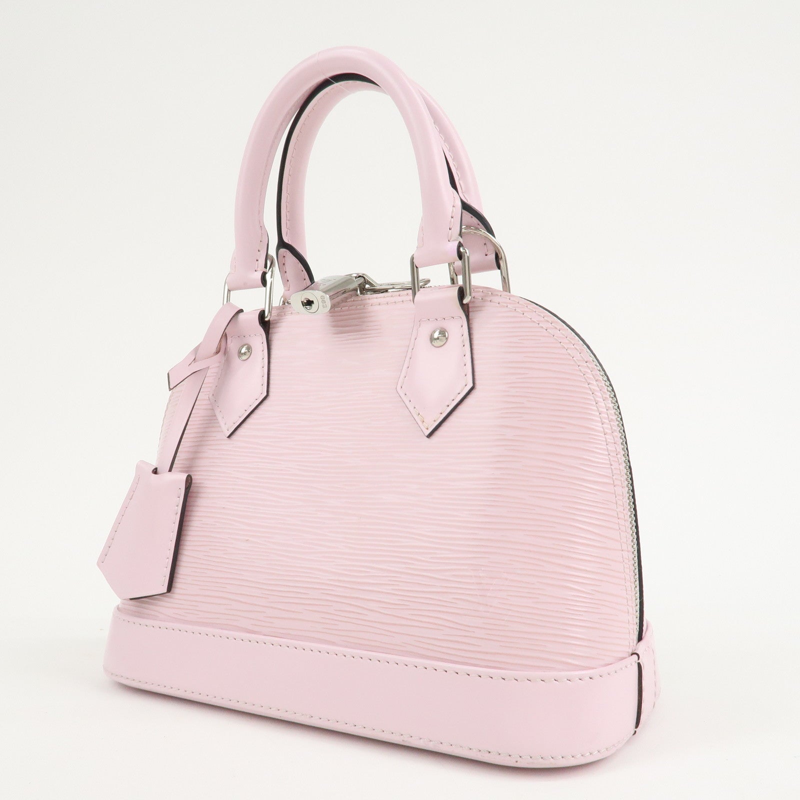 Louis Vuitton Epi Alma BB Hand Bag Rose Ballerine M41323