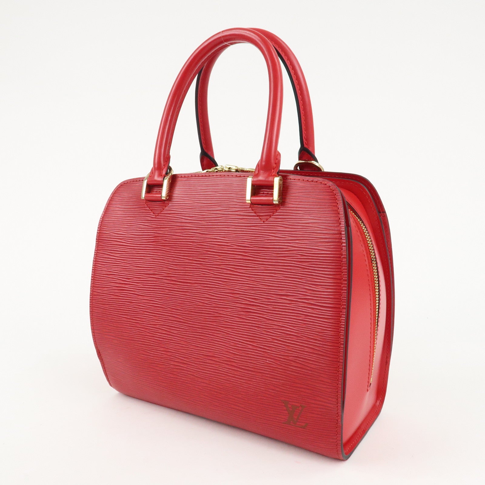 Louis Vuitton Epi Pont Neuf Hand Bag Castilian Red M52057