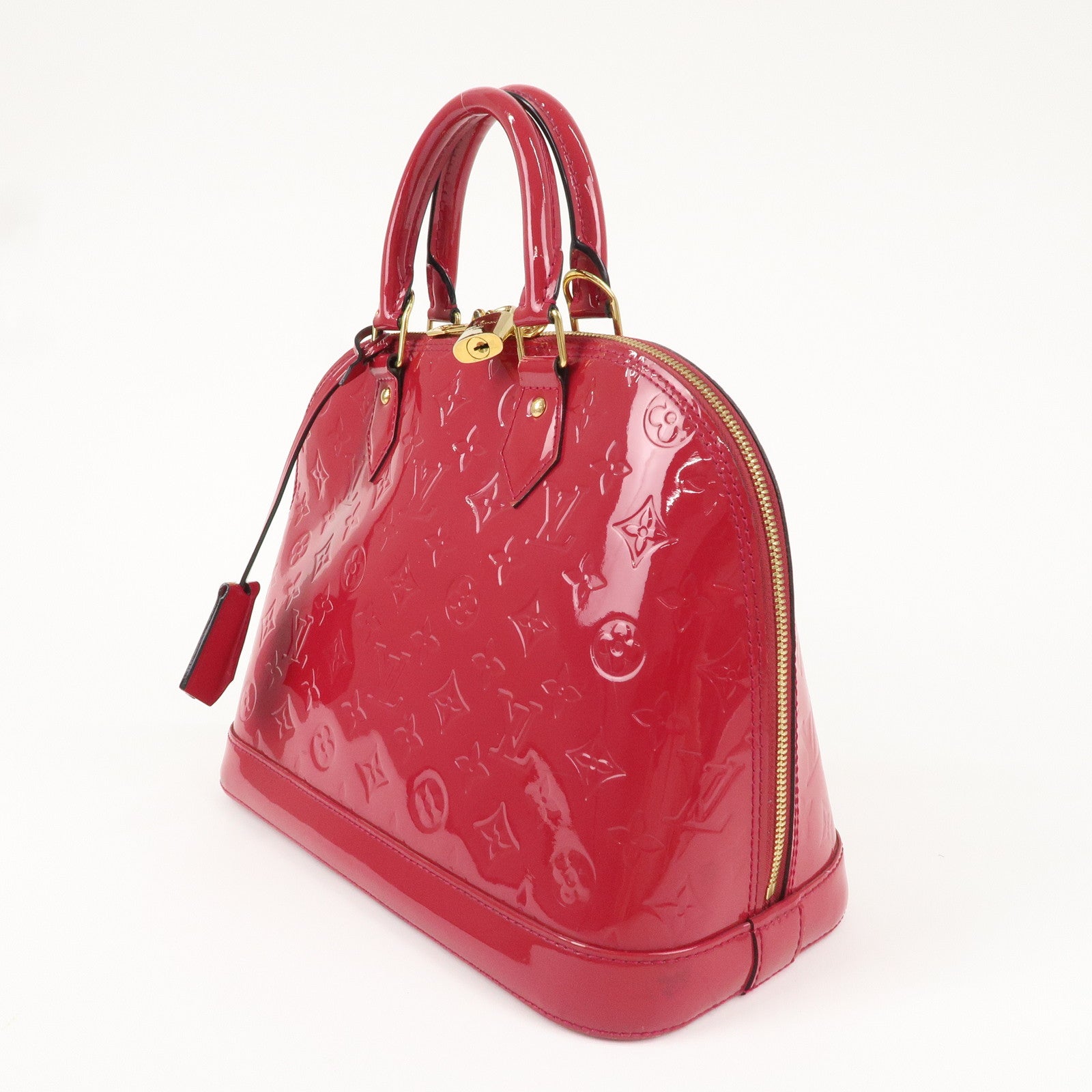 Louis Vuitton Monogram Vernis Alma PM Hand Bag Rose Indien M91770