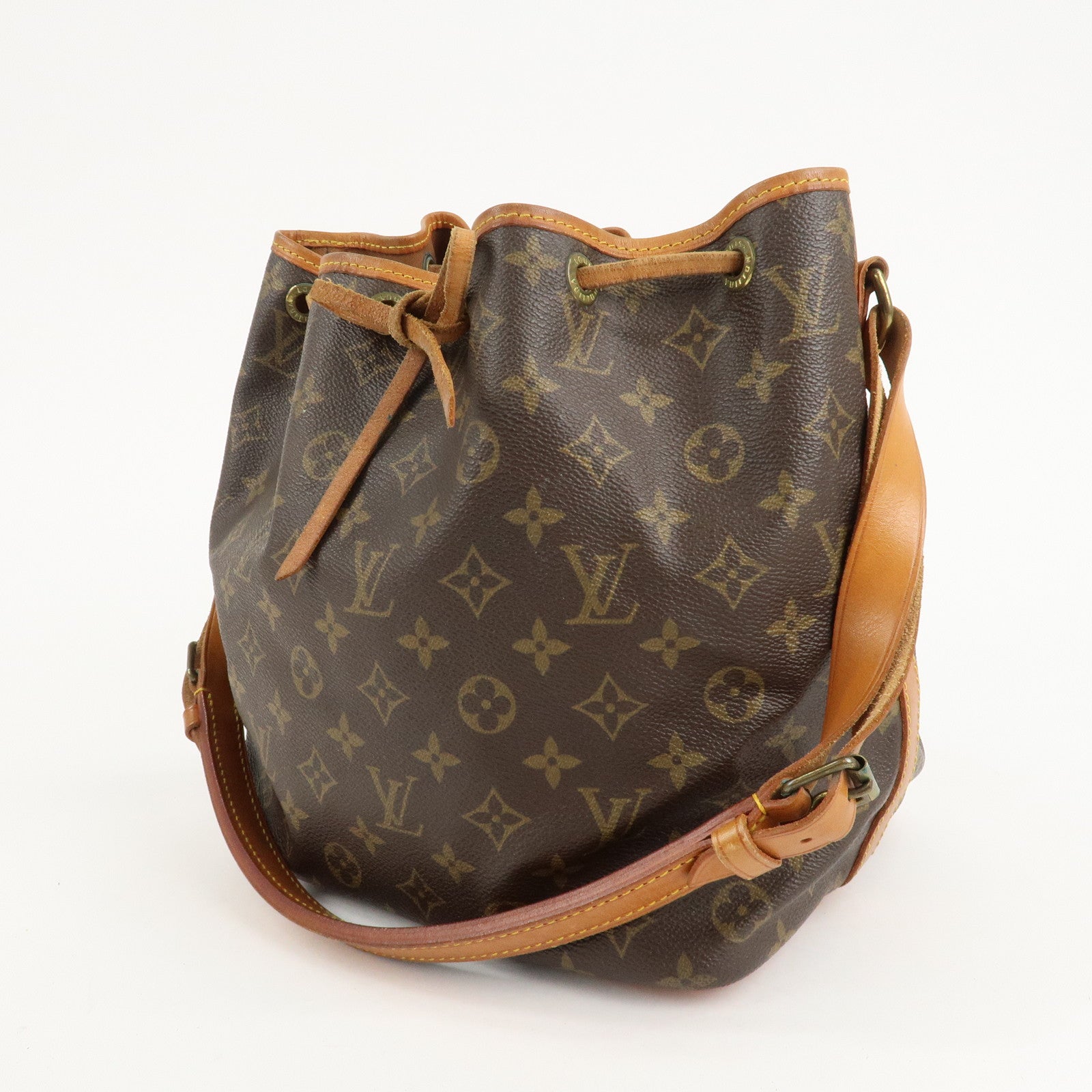 Louis Vuitton Monogram Petit Noe Shoulder Bag Brown M42226 Used