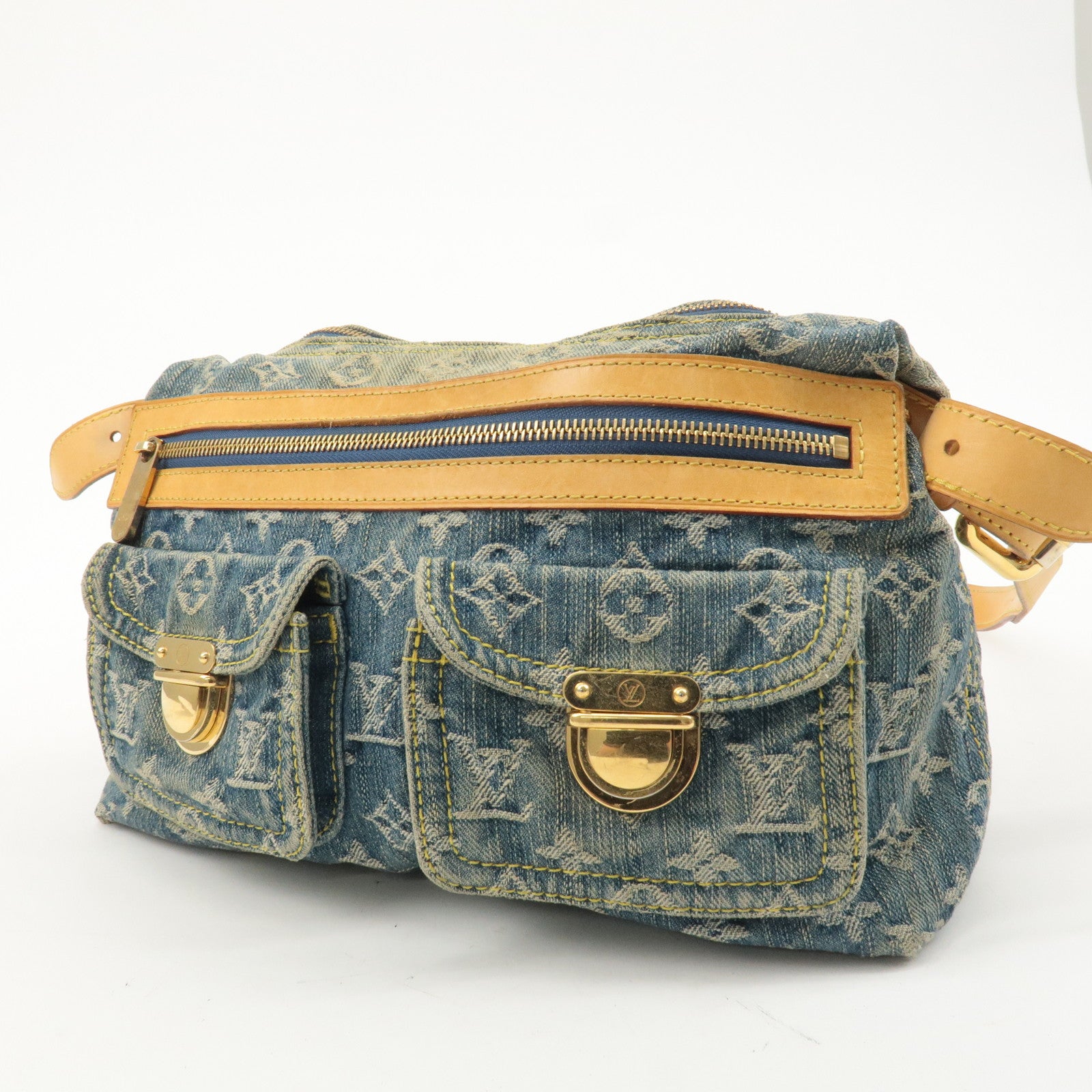 Louis Vuitton Monogram Denim Baggy PM Shoulder Bag M95049