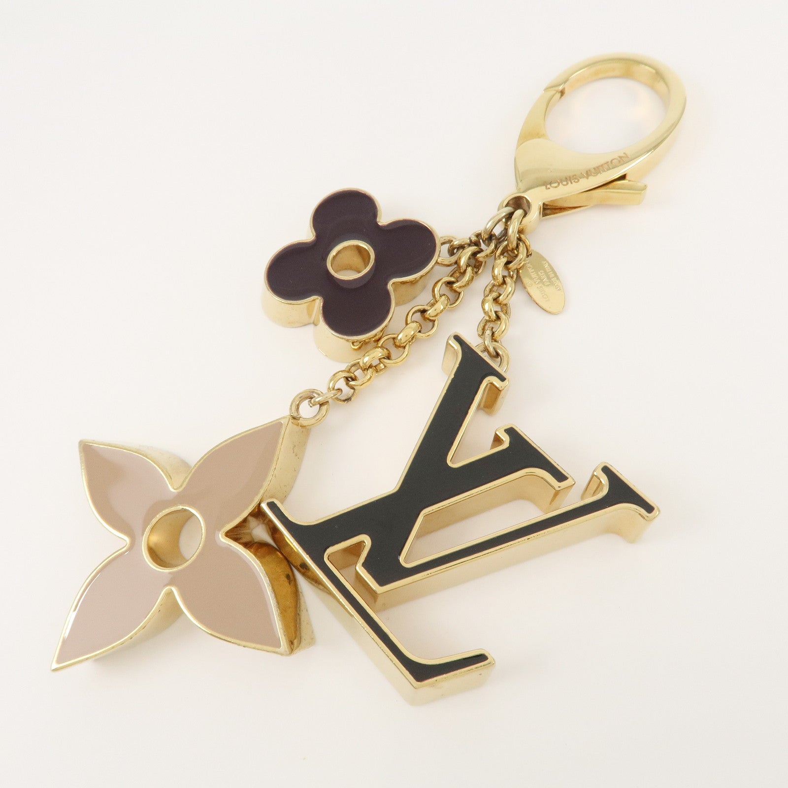 Louis Vuitton Fleur de Monogram Key Chain Bag Charm M67119 Used