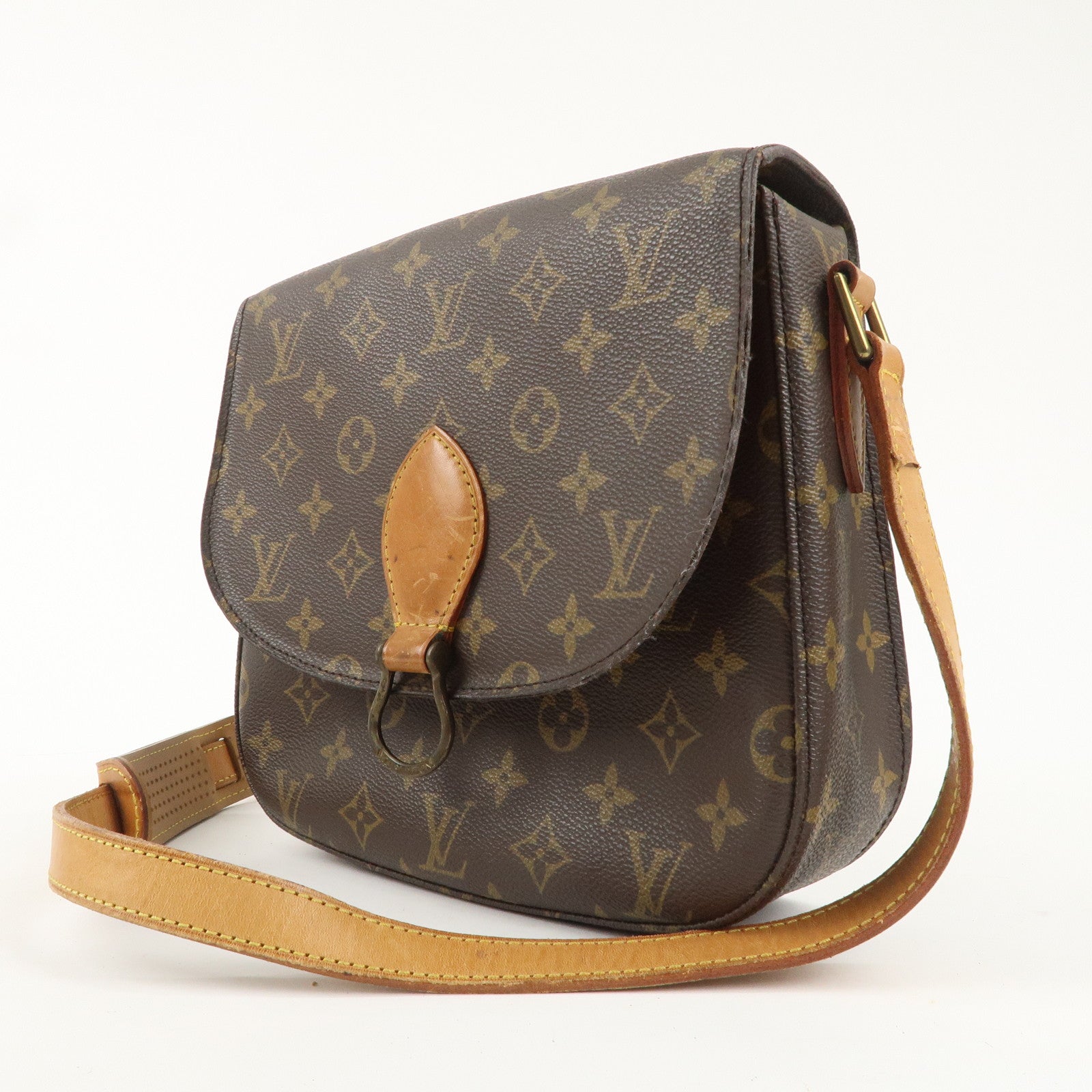 Louis Vuitton Monogram Saint Cloud GM Shoulder Bag Brown M51242