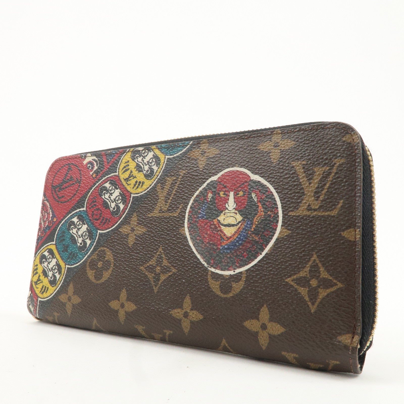 Louis Vuitton Zippy Wallet Kansai Yamamoto Kabuki Daruma M67249 Used