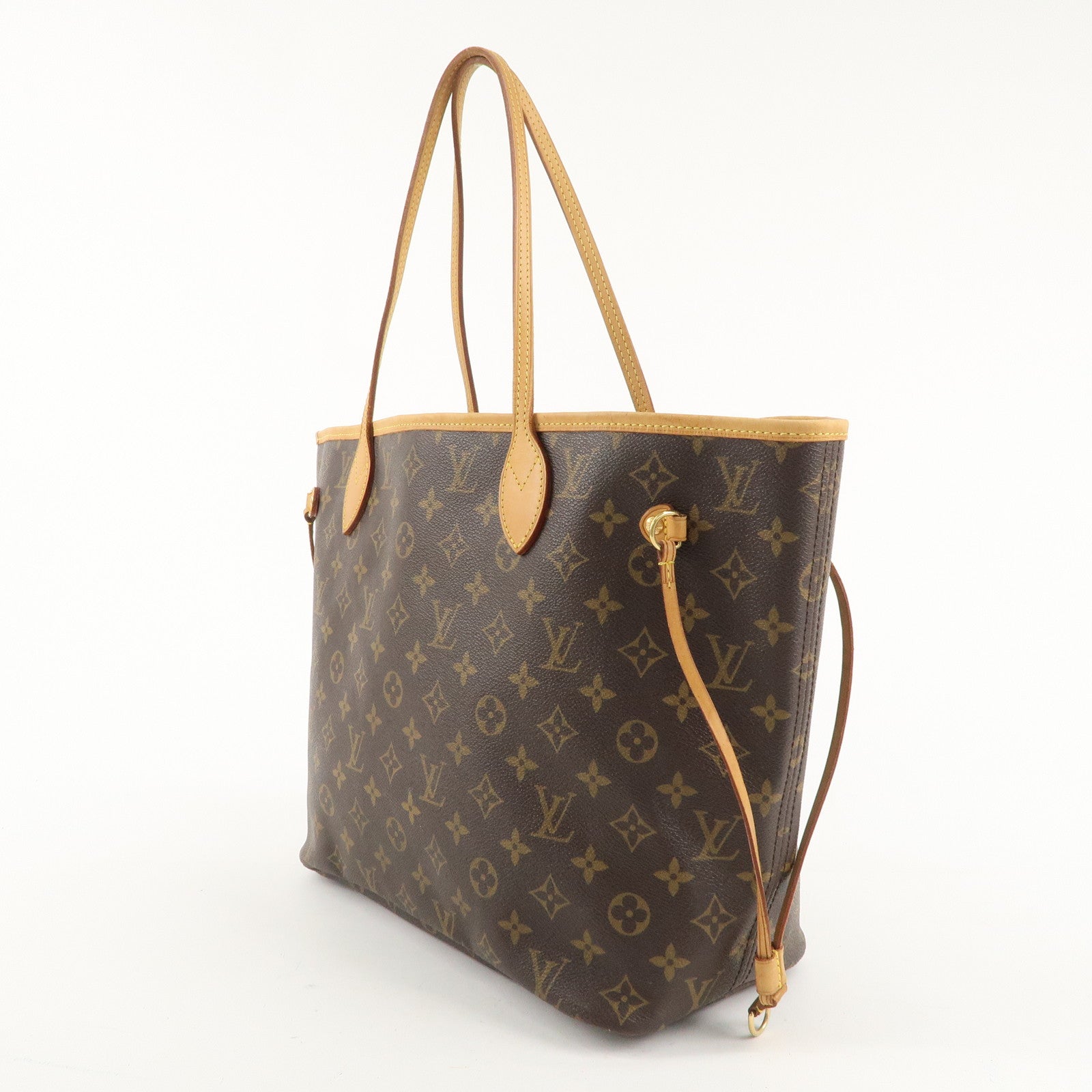 Louis Vuitton Monogram Neverfull MM Tote Bag Brown M40156