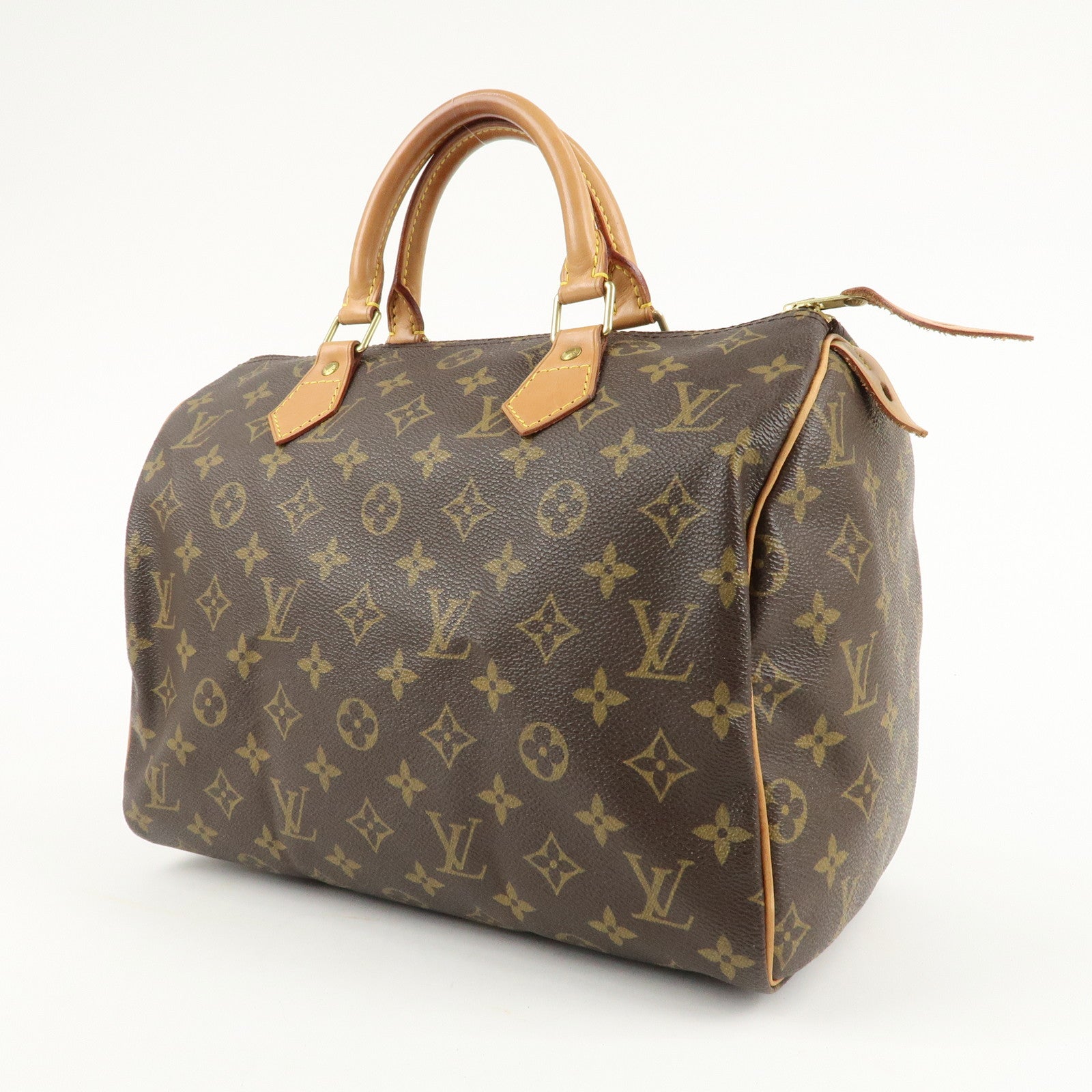 Louis Vuitton Monogram Speedy 30 Hand Bag Boston Bag M41108 Used