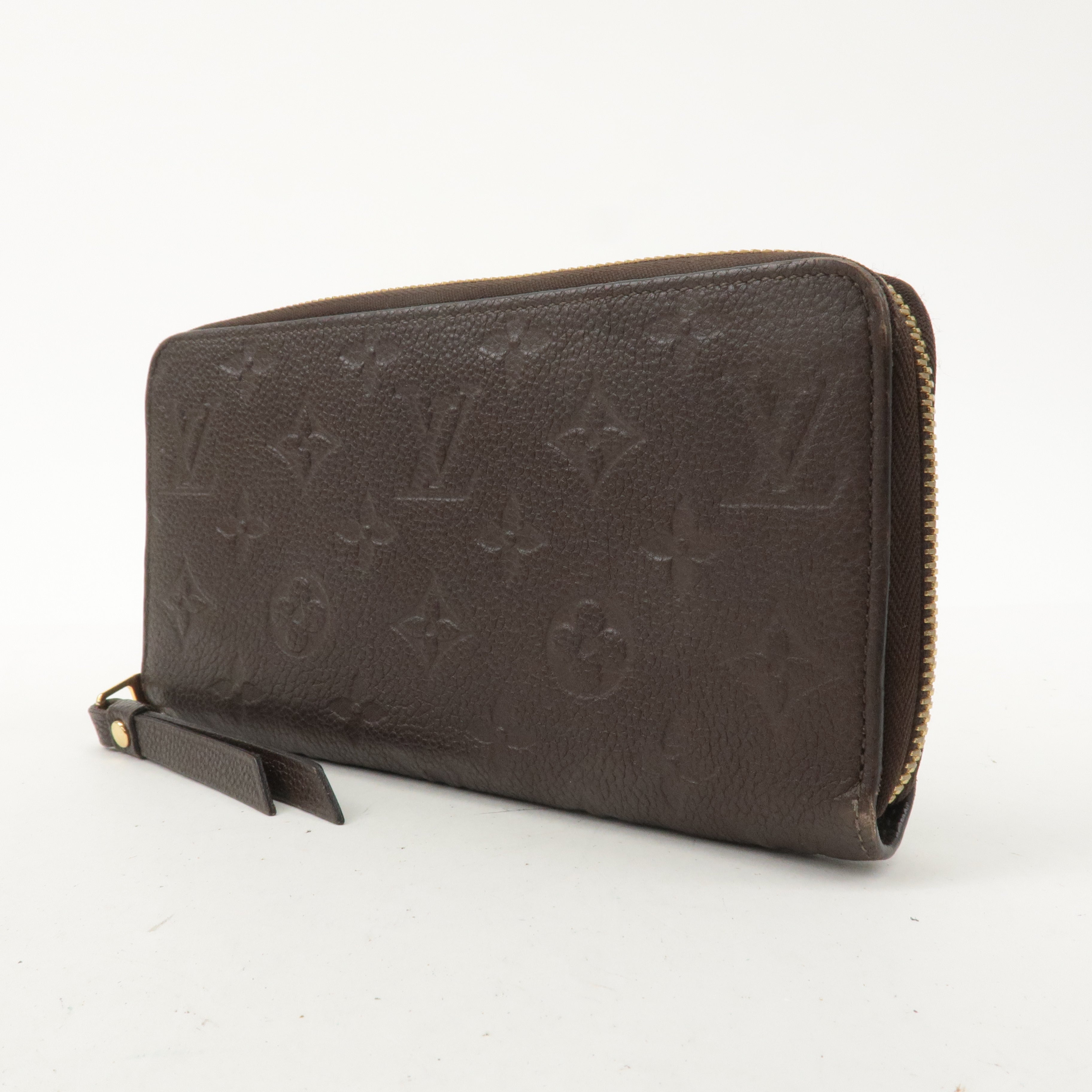 Louis Vuitton Monogram Empreinte Zippy Wallet Terre Brown M60548