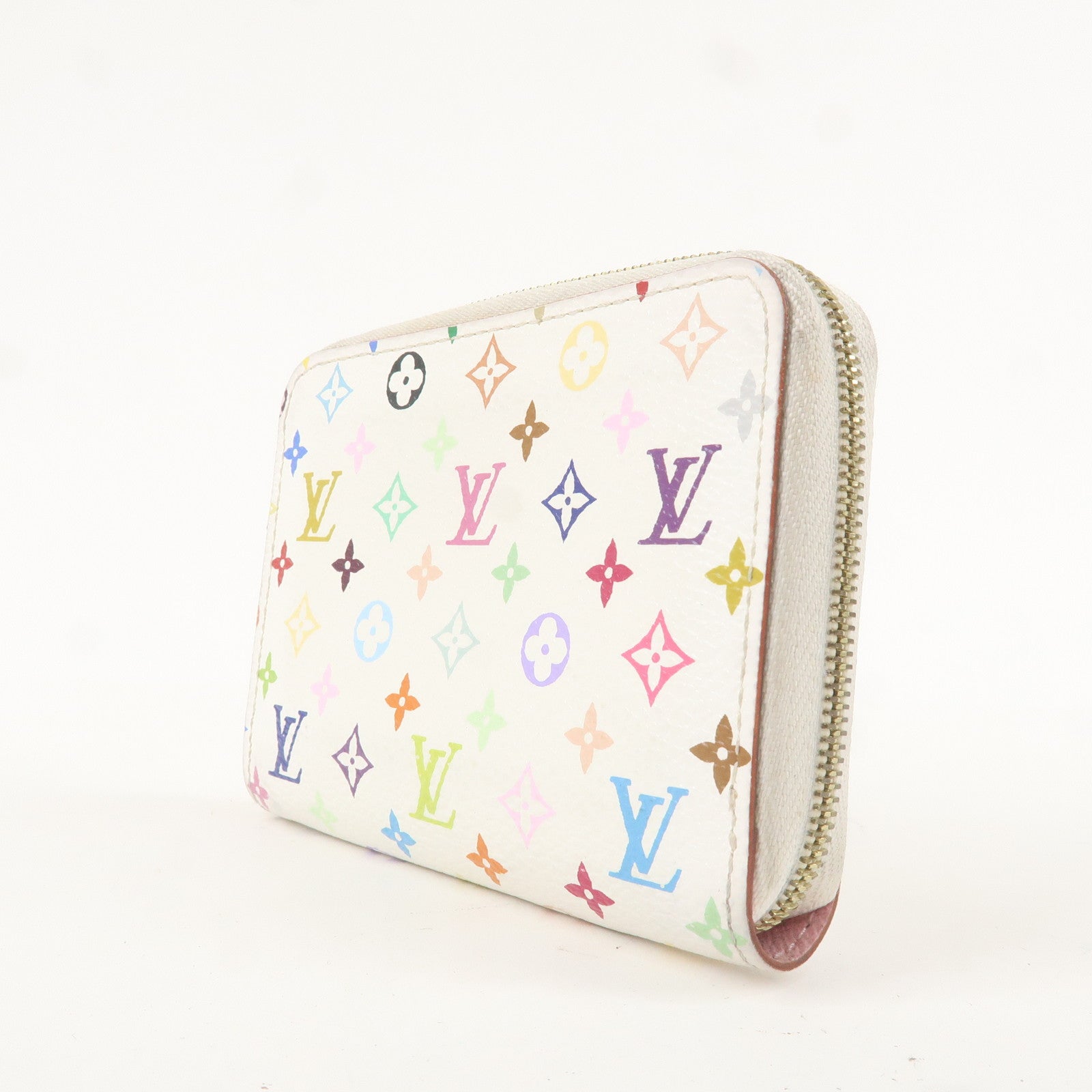 Louis Vuitton Monogram Multi Color Zippy Coin Purse Blanc M93741