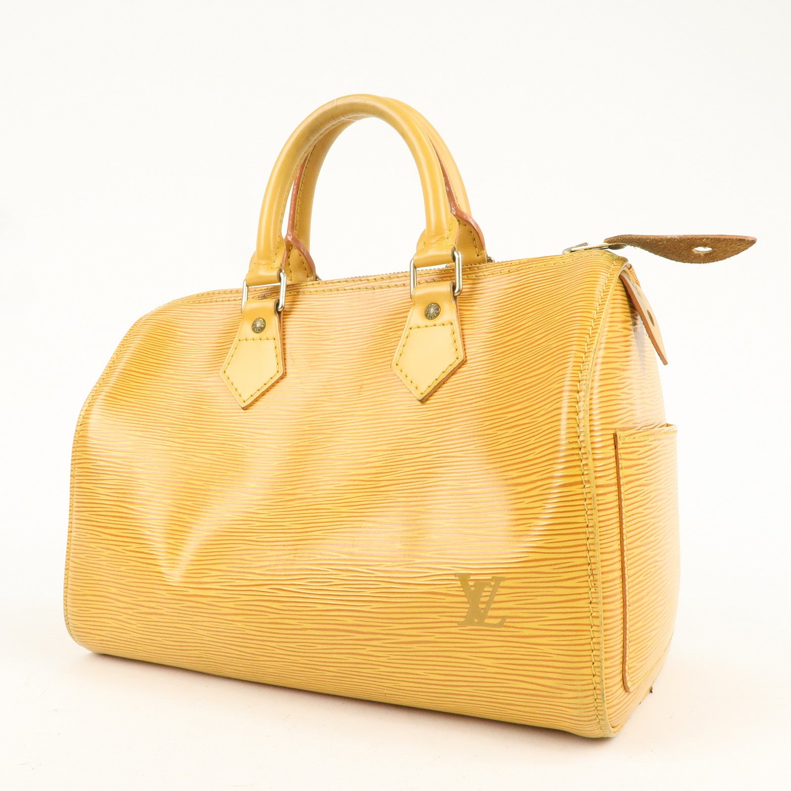 Louis Vuitton Epi Speedy 25 Boston Bag Hand Bag Yellow M43019