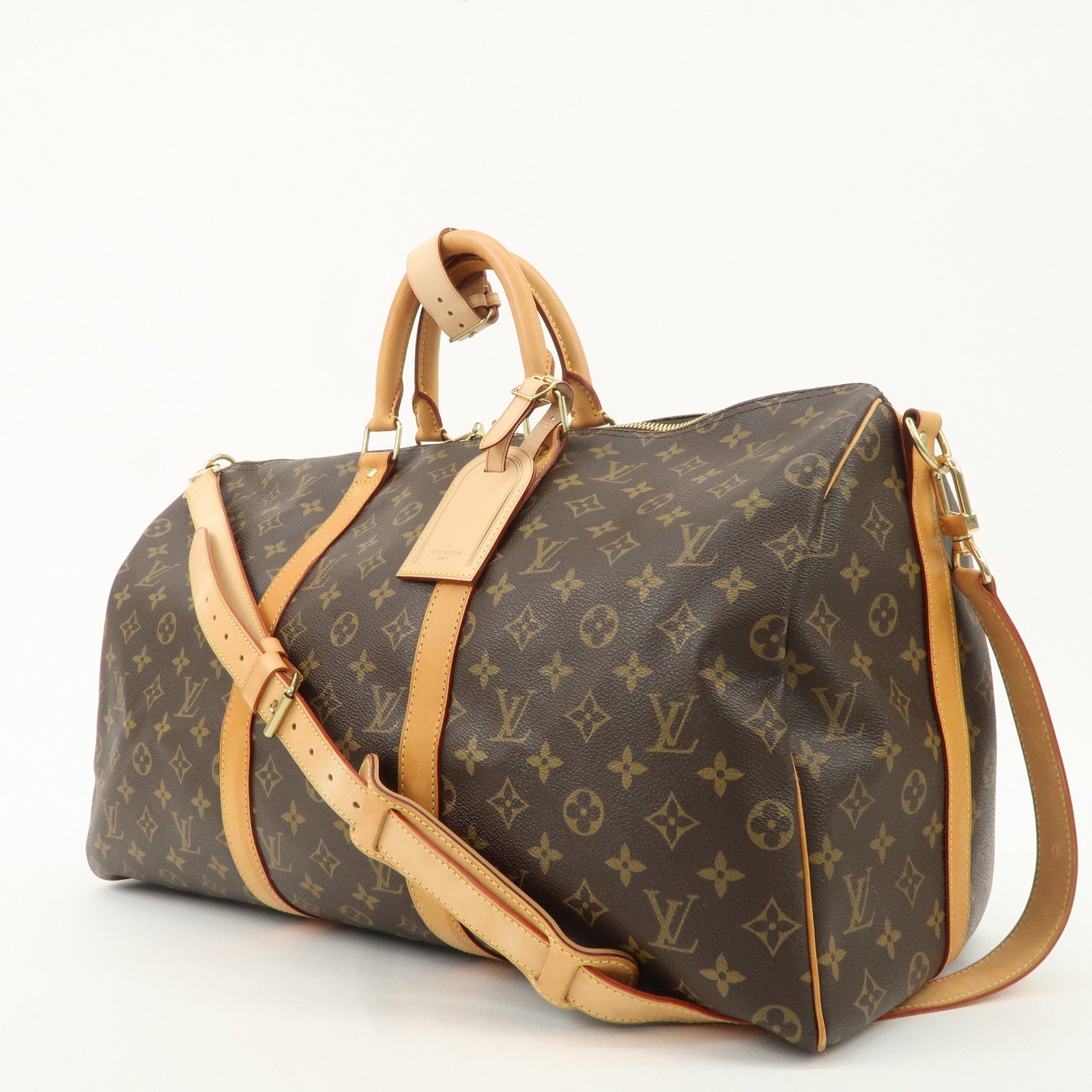 Louis Vuitton Monogram Keep All Bandouliere 50 Boston Bag M41416 Used