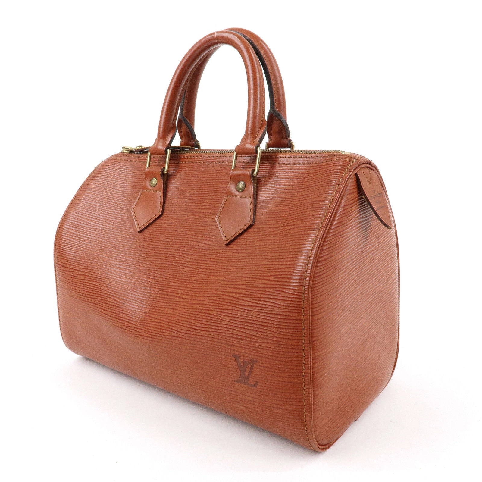 Louis Vuitton Epi Speedy 25 Hand Boston Bag Kenya Brown M43013 Used