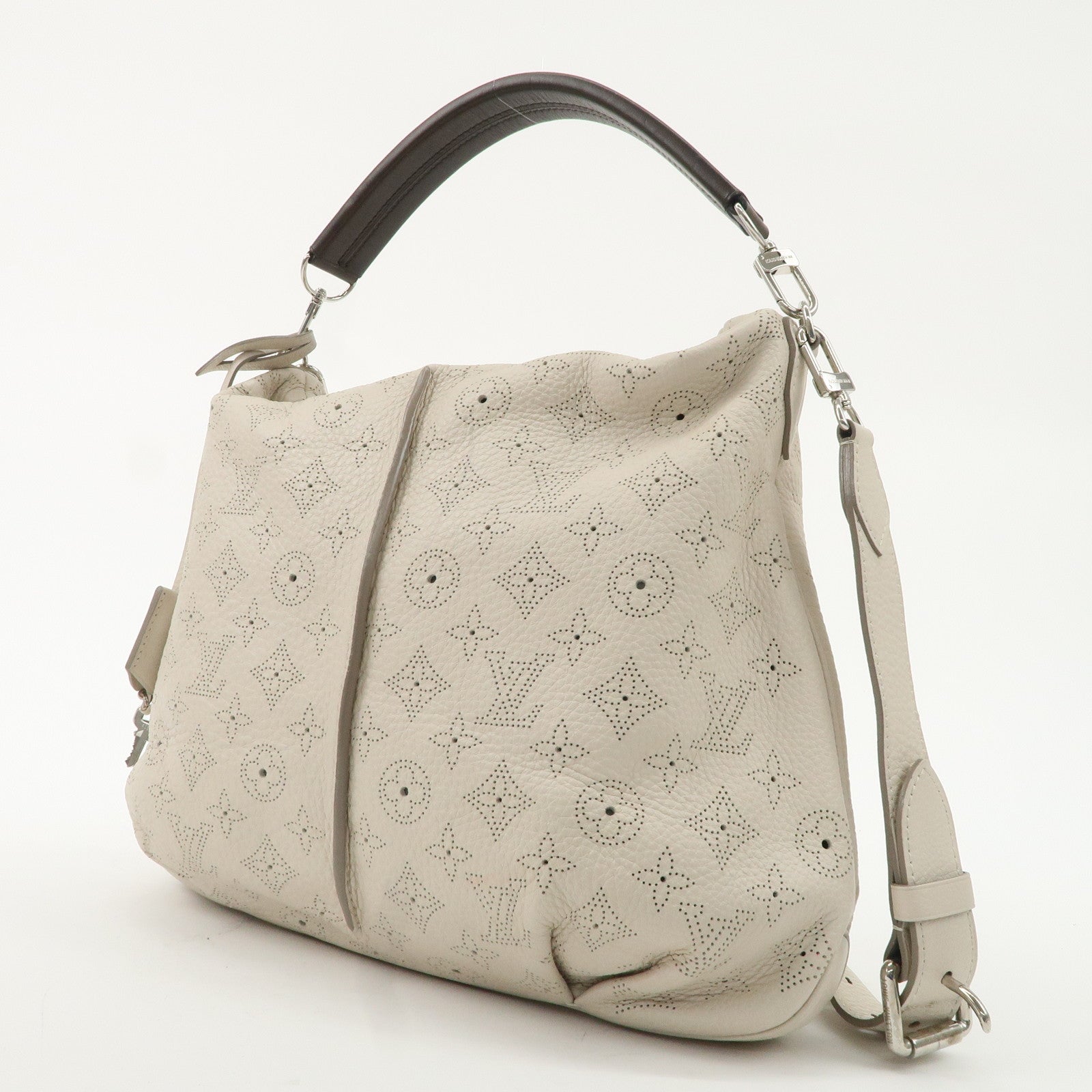 Louis Vuitton Monogram Mahina Selene PM Shoulder Bag Blanc M94275