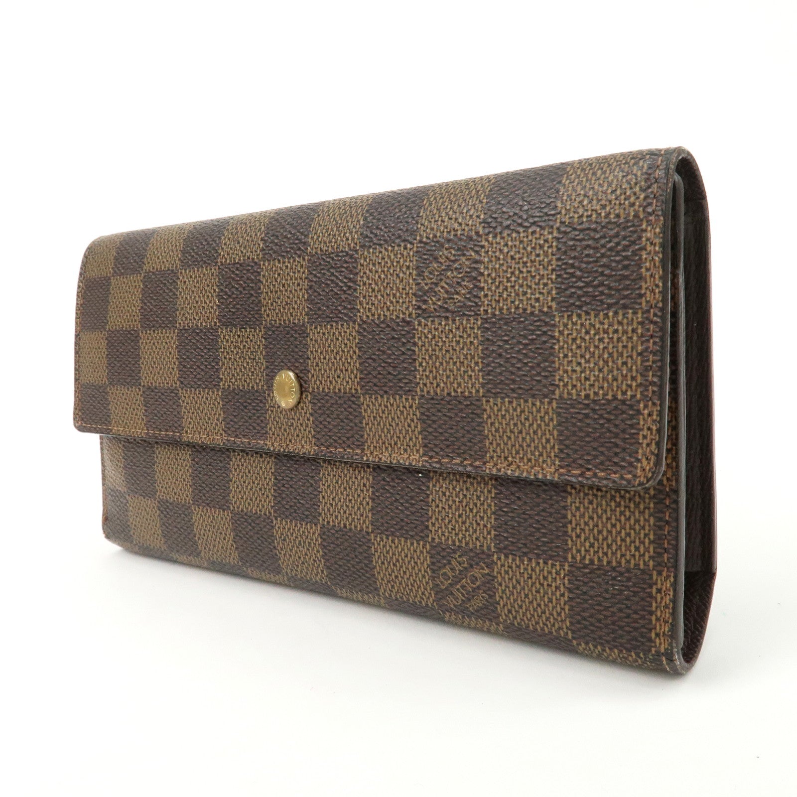 Louis vuitton Damier Porte Tresor International Long Wallet N61215