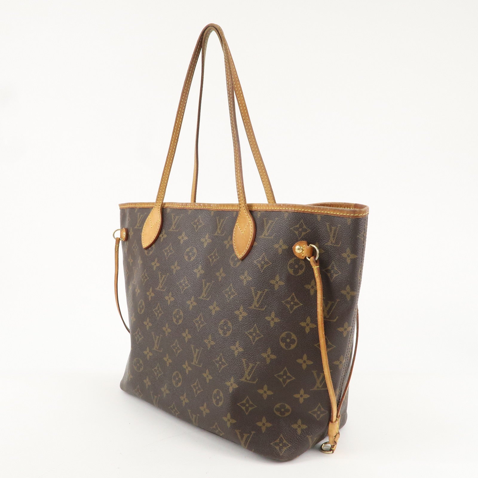 Louis Vuitton Monogram Neverfull MM Tote Bag Brown M40156