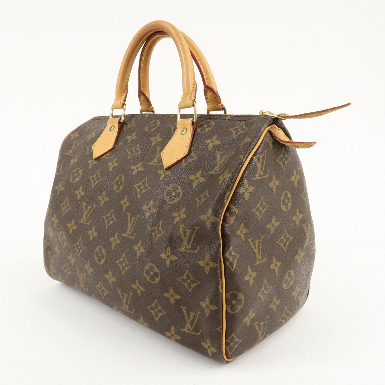 Louis Vuitton Monogram Speedy 30 Hand Bag Boston Bag M41526 Used