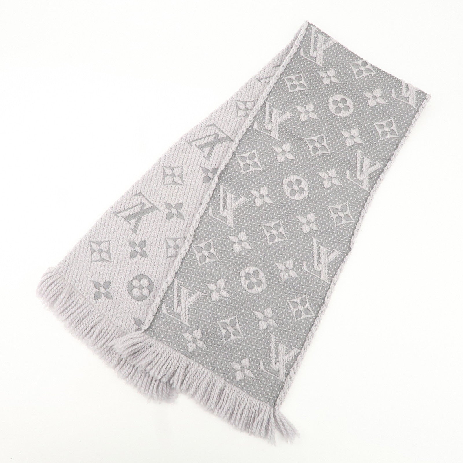 Louis Vuitton Monogram Escharp Logomania Scarf M74742 Used