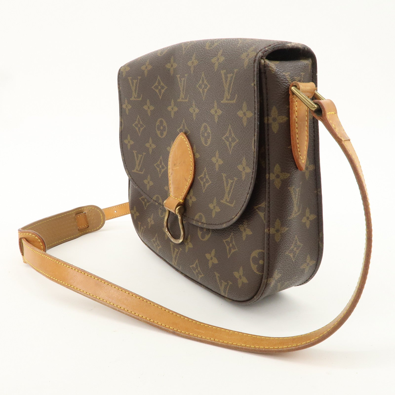 Louis Vuitton Monogram Saint Cloud GM Shoulder Bag Brown M51242