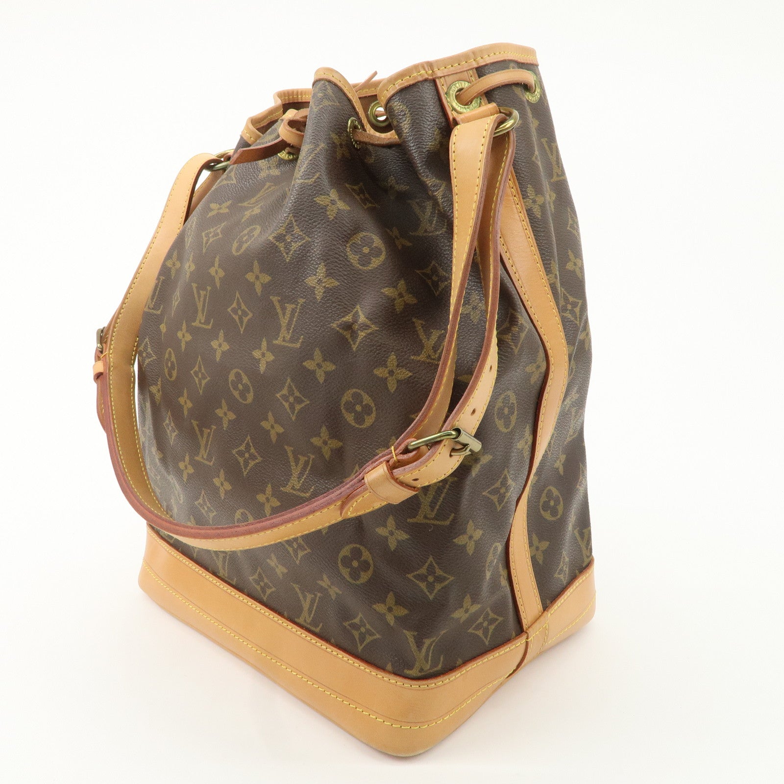 Louis Vuitton Monogram Noe Shoulder Bag Hand Bag Brown M42224 Used