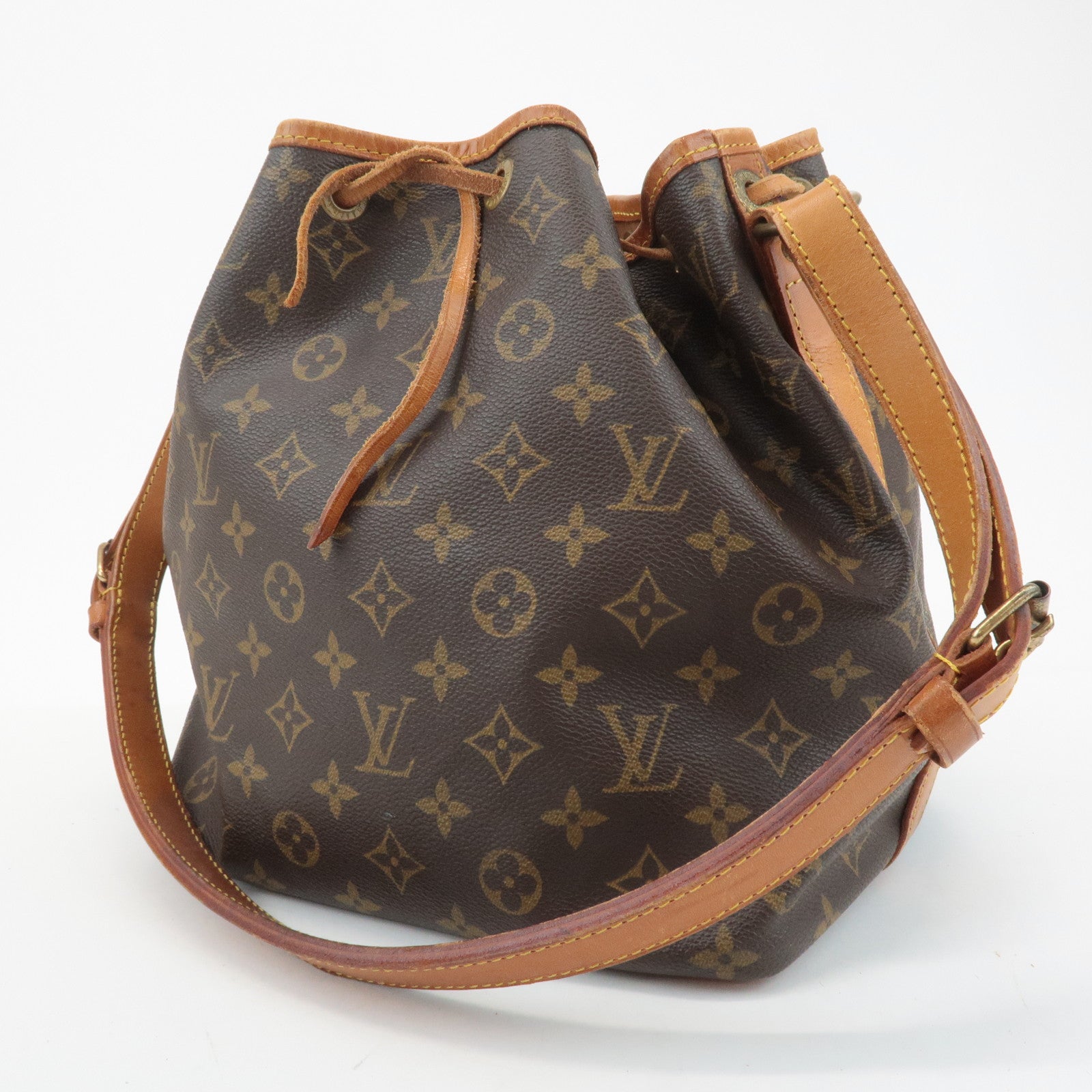 Louis Vuitton Monogram Petit Noe Shoulder Bag Brown M42226 Used