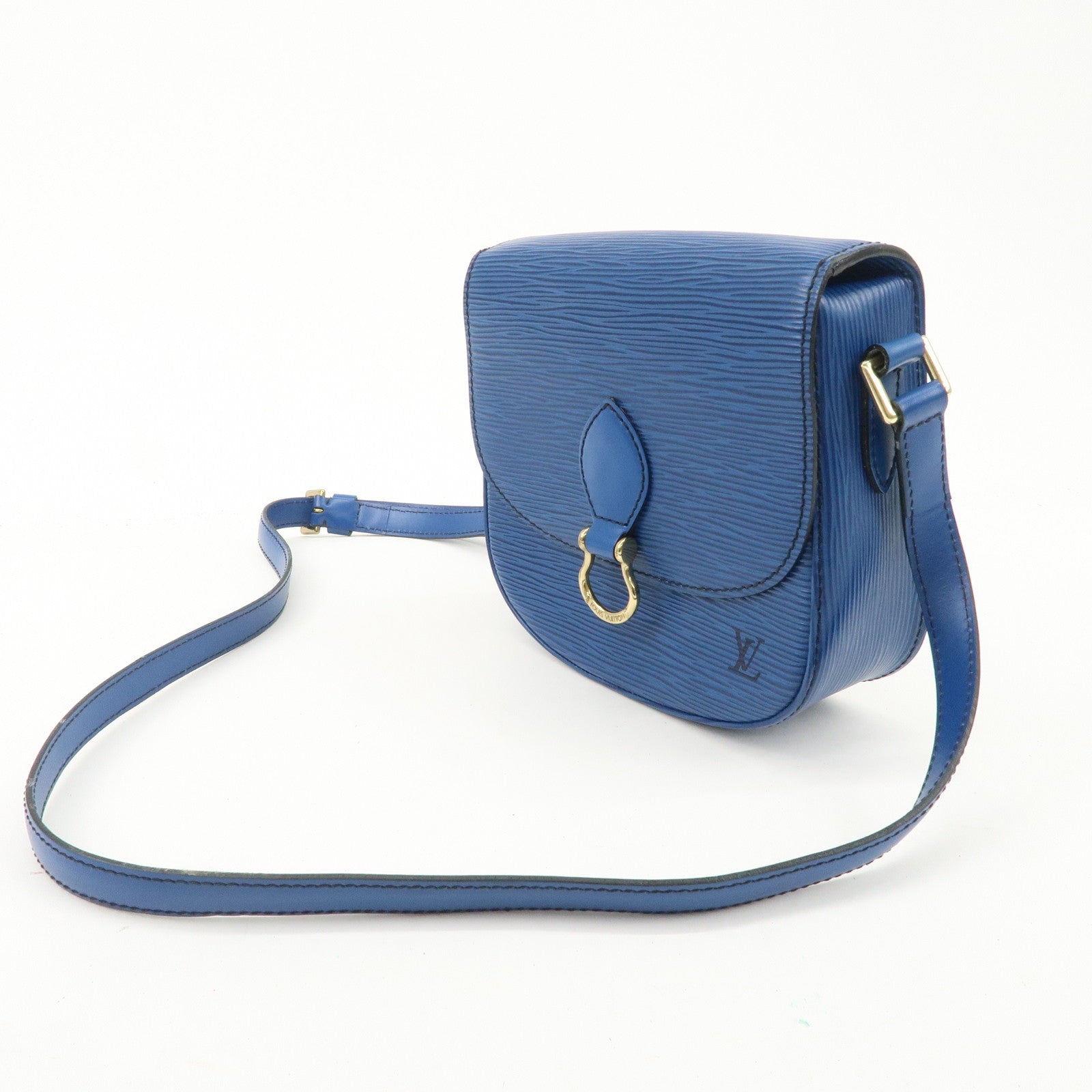 Louis Vuitton Epi Mini Saint Cloud Shoulder Bag Blue M52215 Used