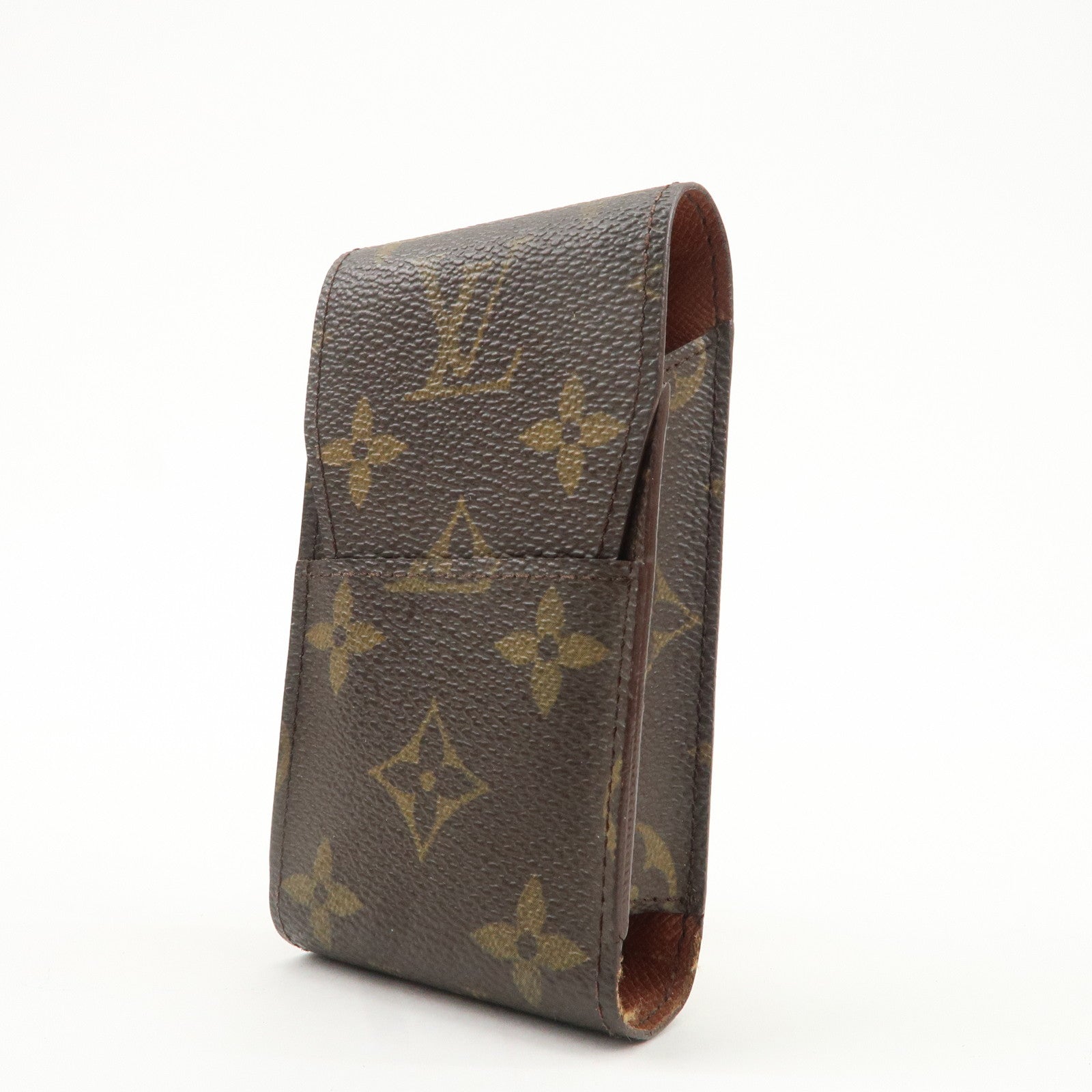 Louis Vuitton Set of 2 Etui Cigarette Case Brown M63024 Used