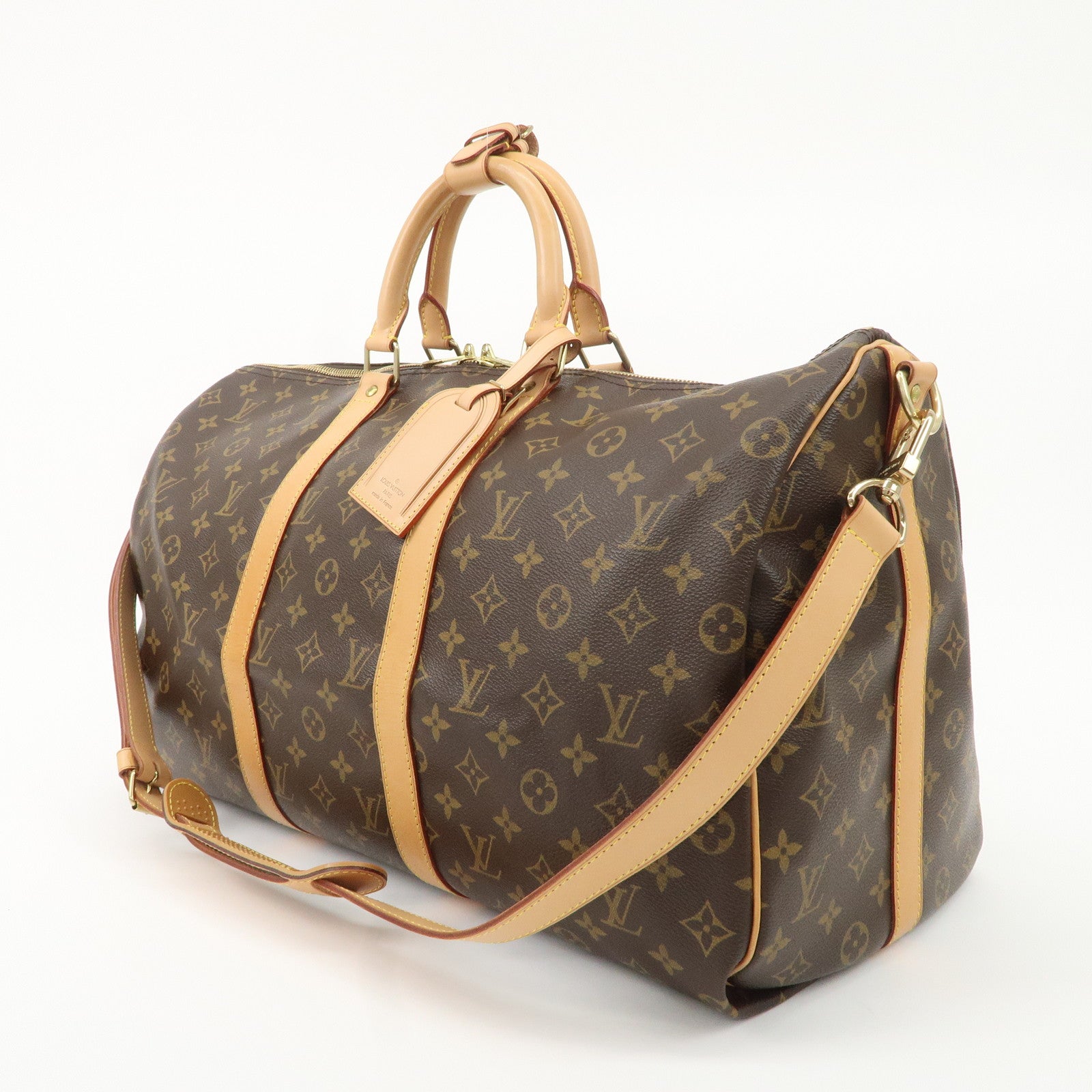 Louis Vuitton Monogram Keep All Bandouliere 50 Boston Bag M41416 Used