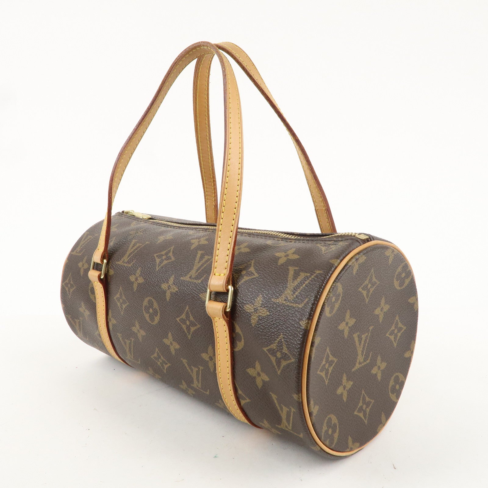 Louis Vuitton Monogram Papillon 26 Hand Bag 
Pouch Brown M51386