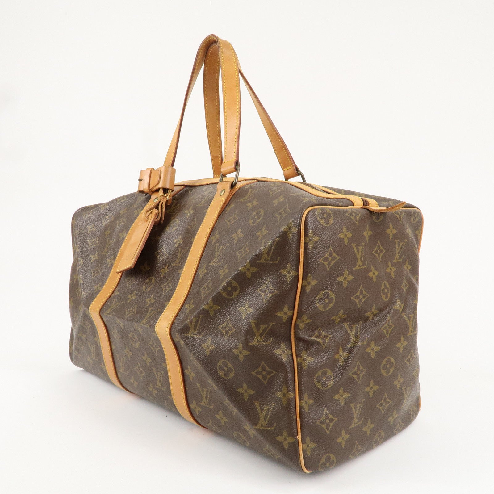 Louis Vuitton Monogram Sac Souple 45 Boston Bag Brown M41624